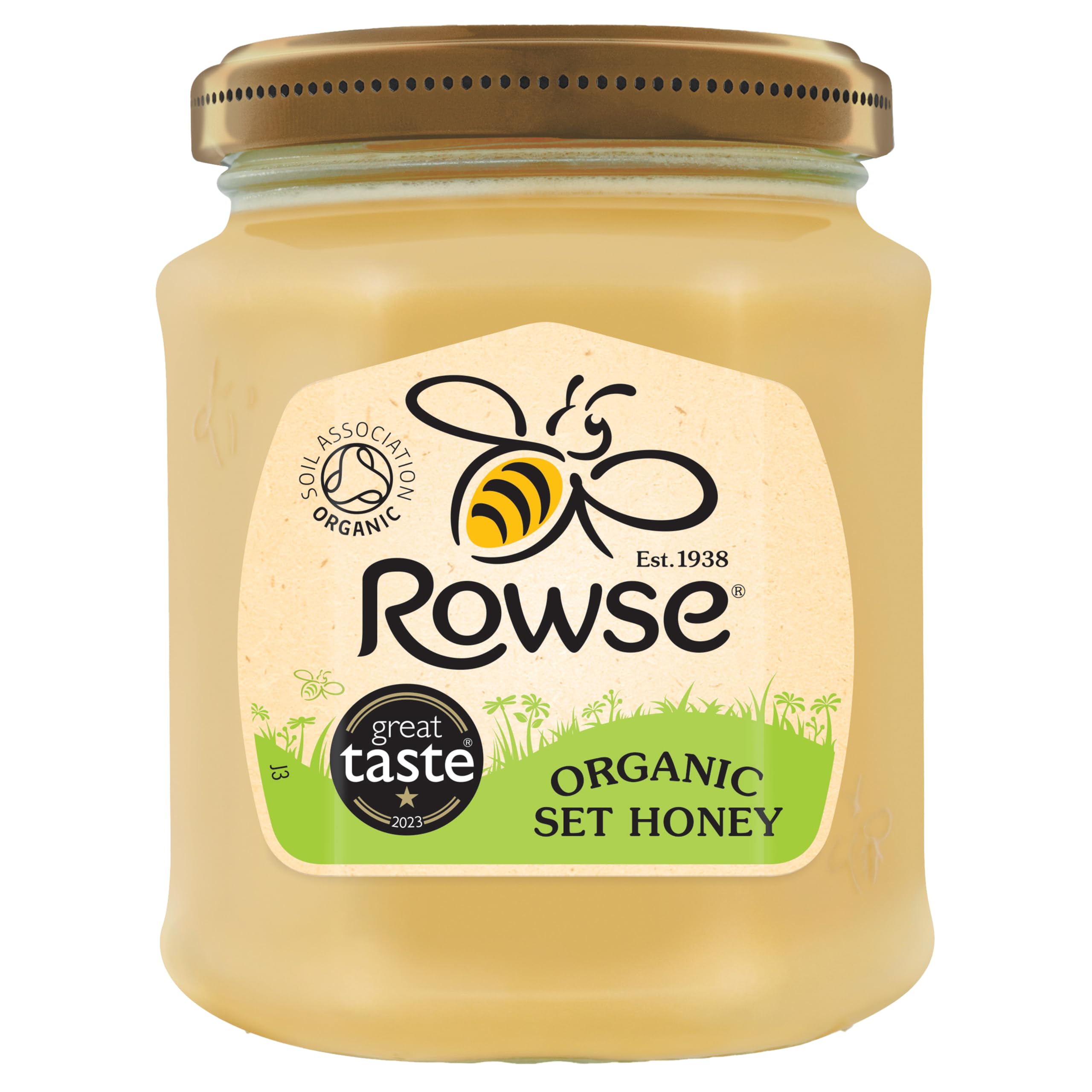 Rowse Set Organic Honey - Creamy Texture | 340g Jar