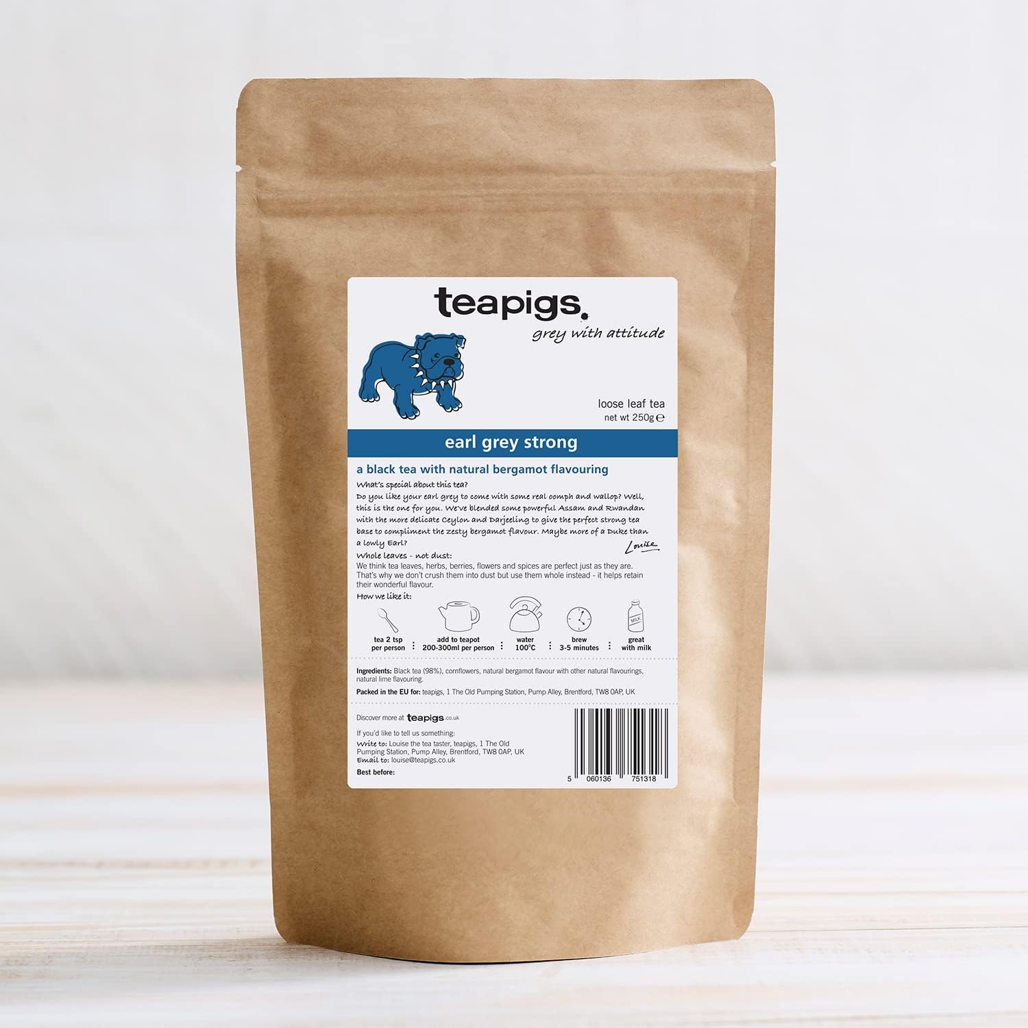 Teapigs Earl Grey Strong Loseblatt-Tee – Ganzblatt-Schwarztee mit Bergamotte und Kornblumen 6