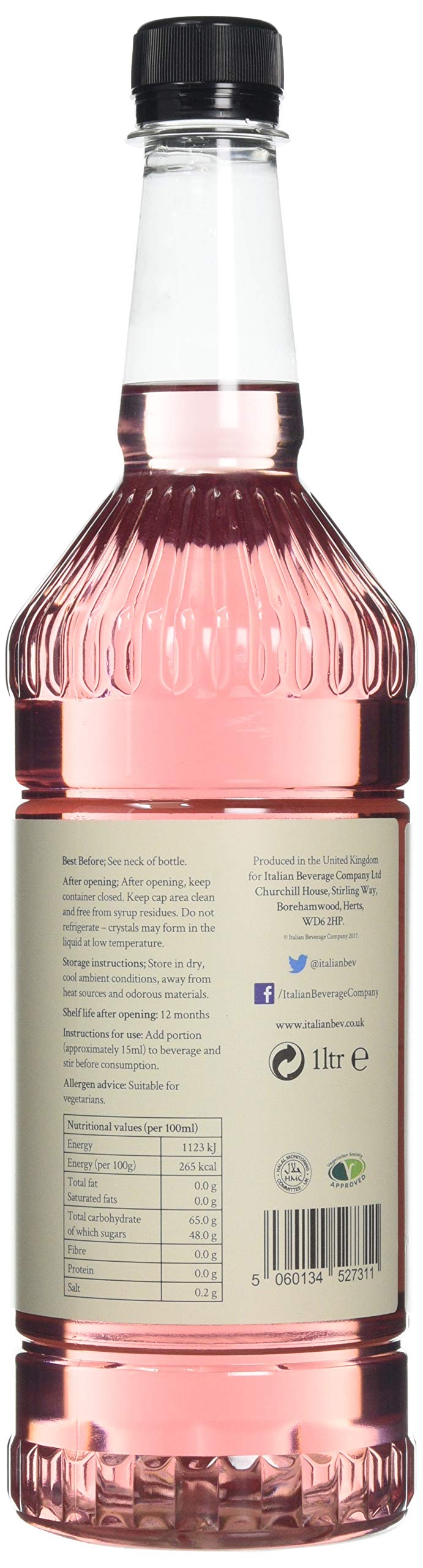 Simply Rose Syrup - Cocktail & Dessert Ingredient | 1 Litre
