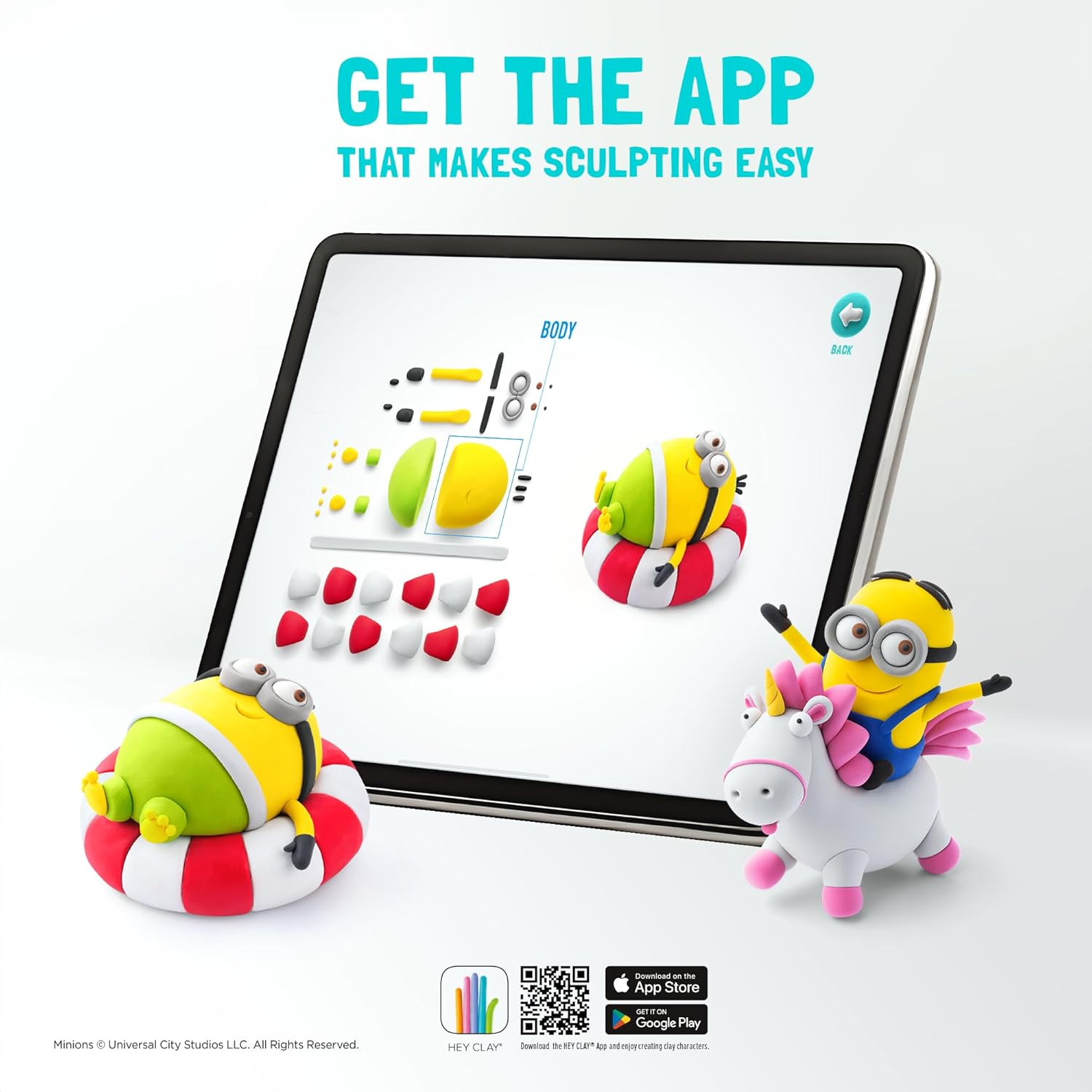 HEY CLAY Minions 15 Can Air Dry Clay Kit - Creative Sculpting Set for Kids 5