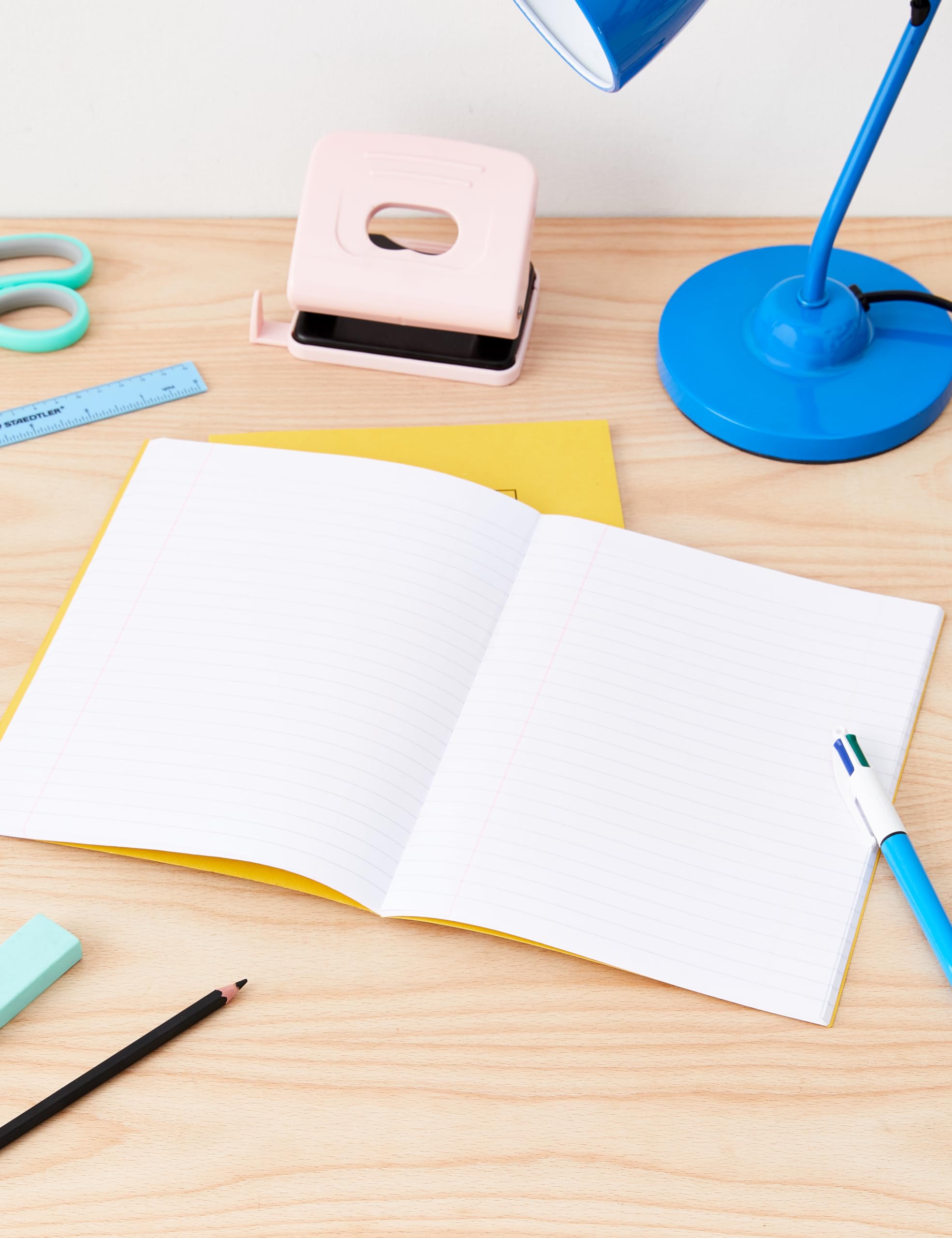 Silvine Composition Notebooks - 10 Pack | 9x7" (229x178mm) | 80 Pages Ruled with Margin | Yellow 2