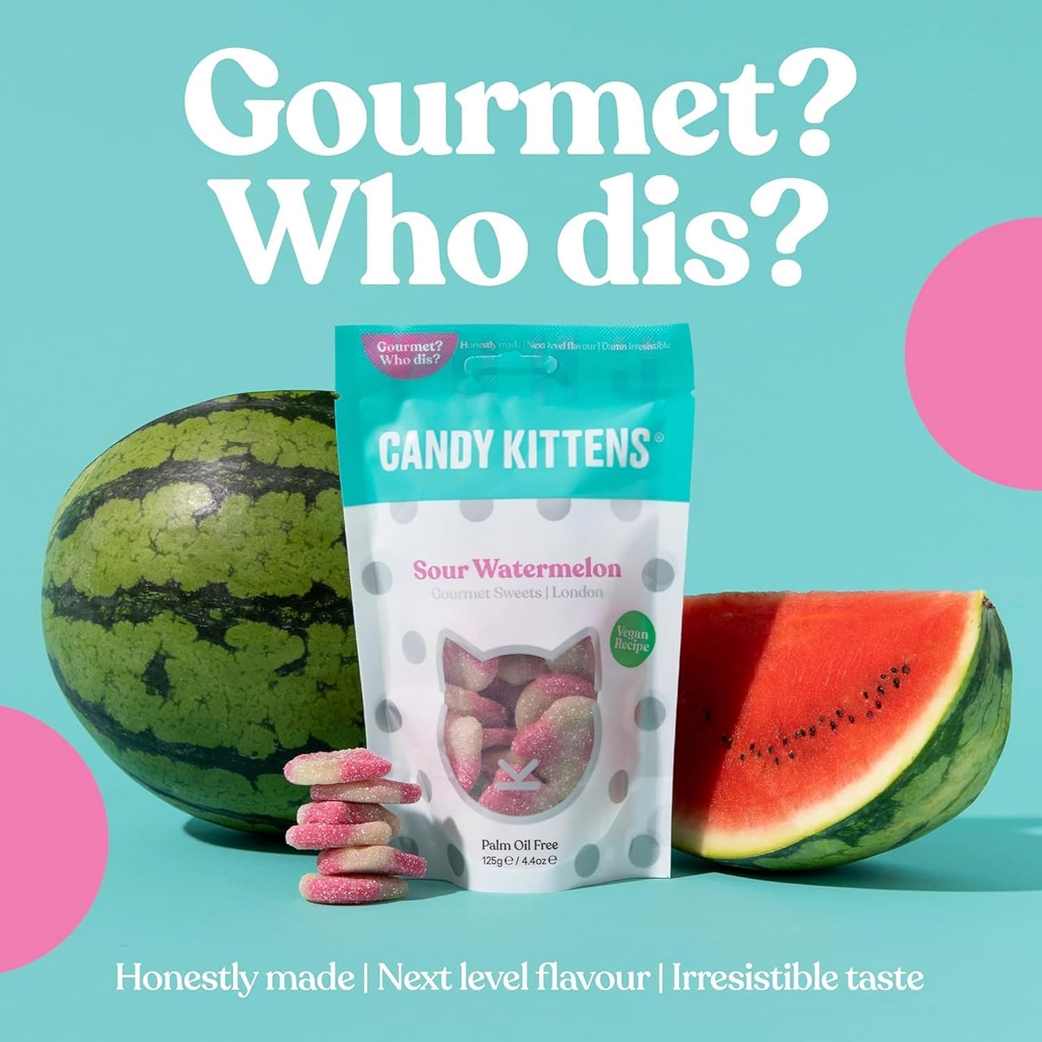 Candy Kittens THE OG Vegan Chewy Sweets Bundle (4 x 140g) - Wild Strawberry, Sour Watermelon, Eton Mess & Very Cherry 5