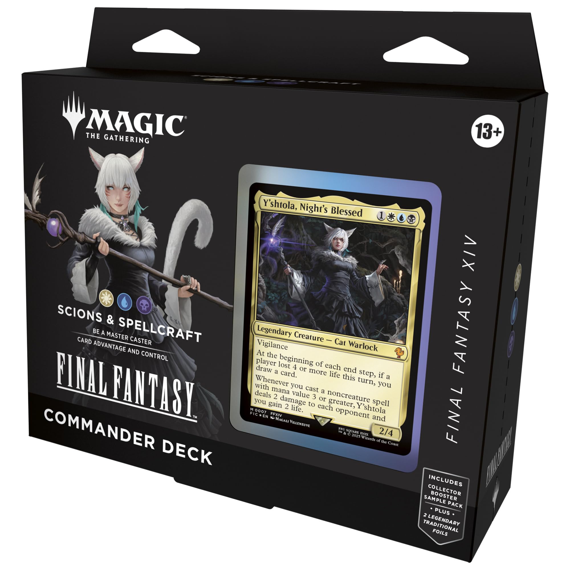 Magic: The Gathering - FINAL FANTASY XIV Commander Deck - Scions & Spellcraft | 100 Cards, Adult