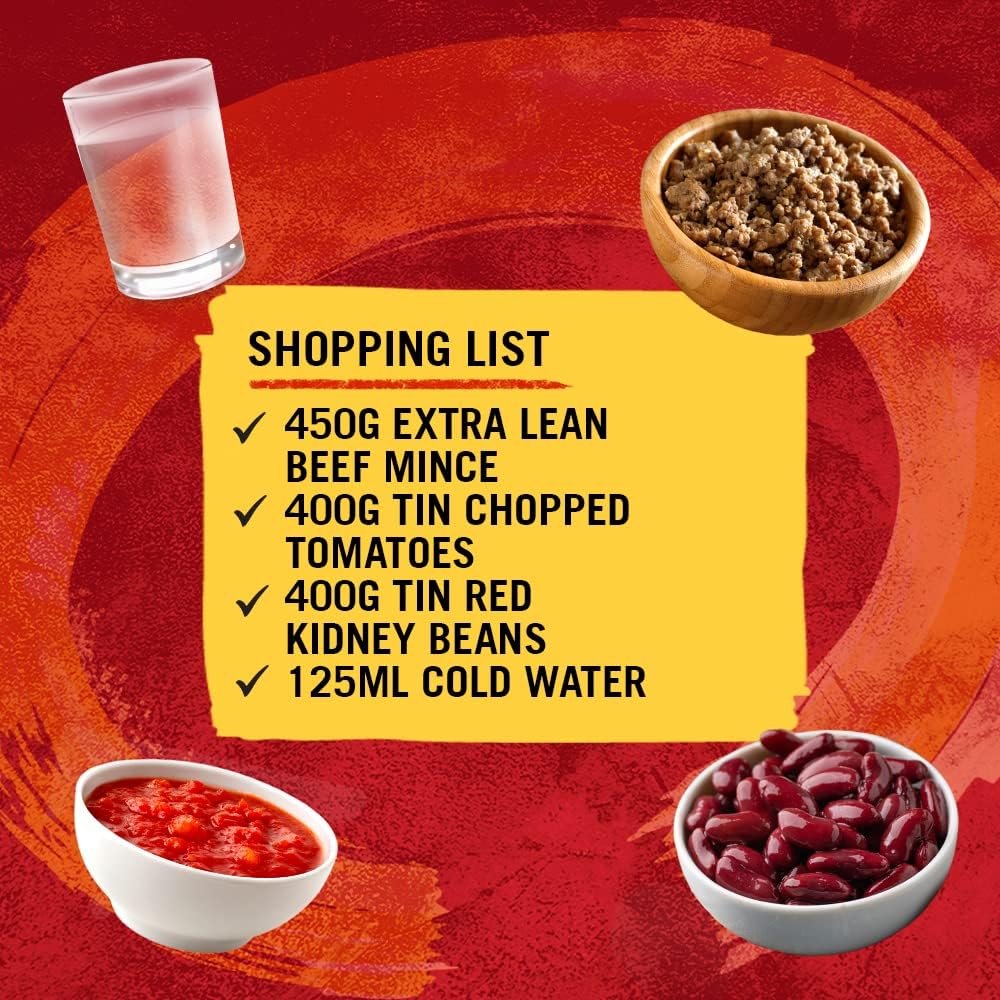 Schwartz - Chilli Con Carne Mix 41g Pack of 12 | Hot & Spicy Mexican Seasoning