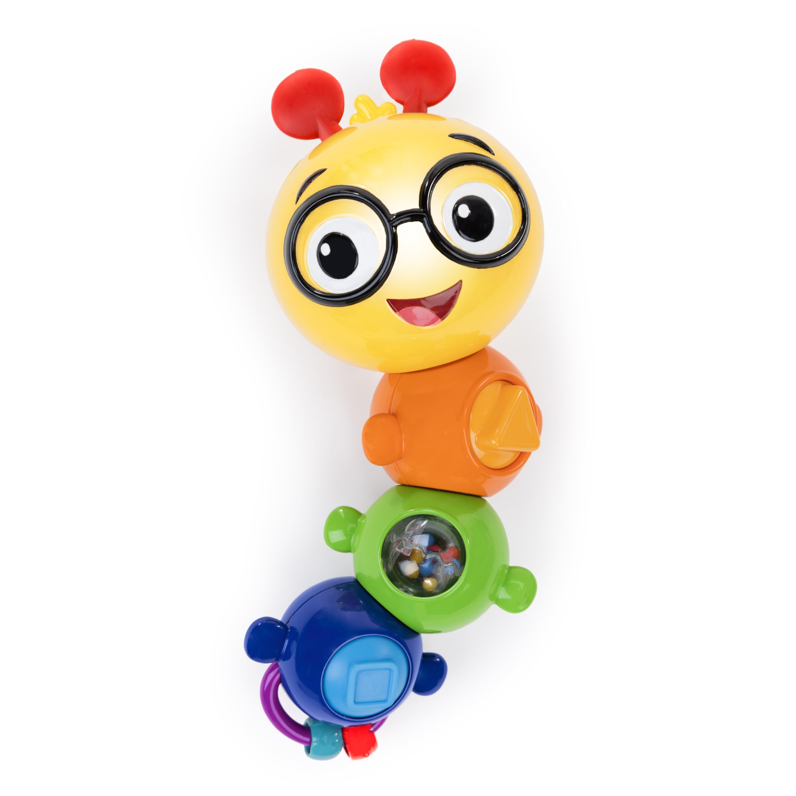 Baby Einstein Twist-a-Pal Cal Sensory Toy - Musical & Light-Up Caterpillar with Bead Chaser, 6+ Months
