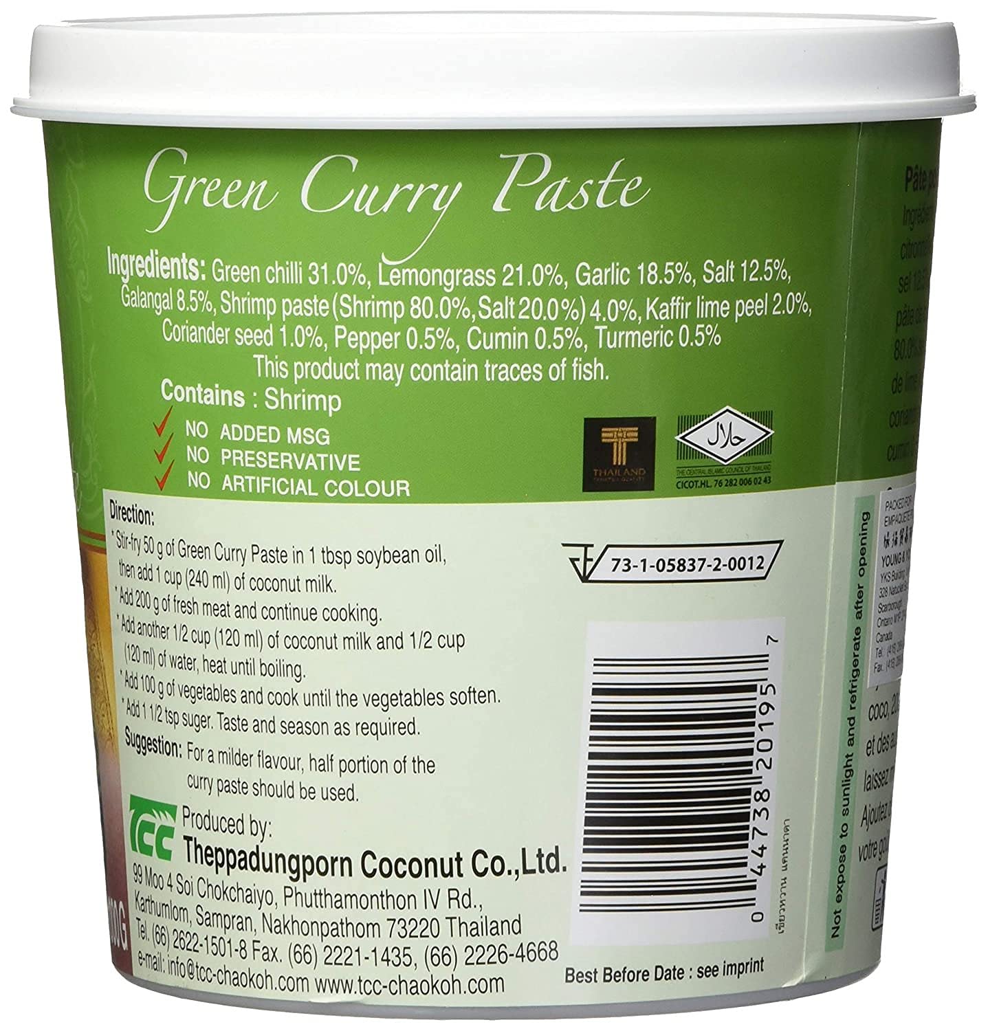 Mae Ploy Green Curry Paste - 1kg - Authentic Thai Cooking Paste 8