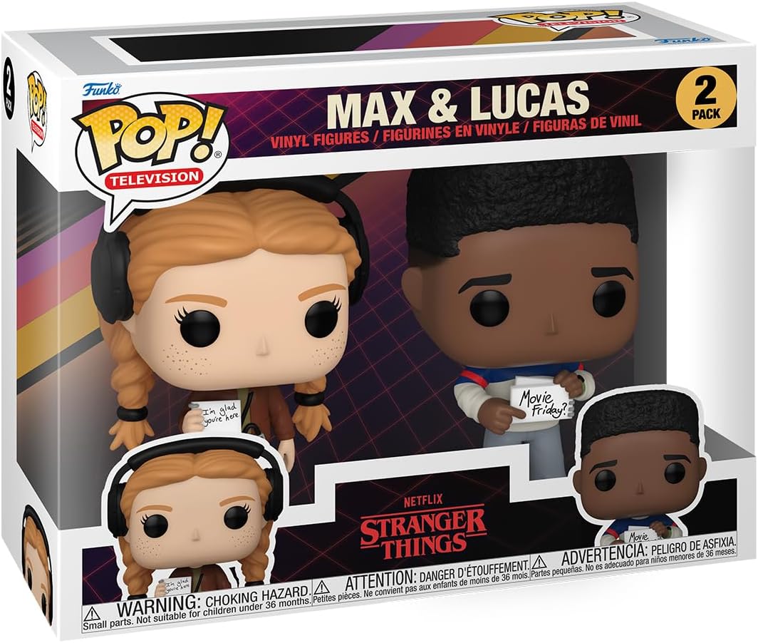 Funko Pop! TV: Stranger Things - Max Mayfield & Lucas 2-Pack Vinyl Figures