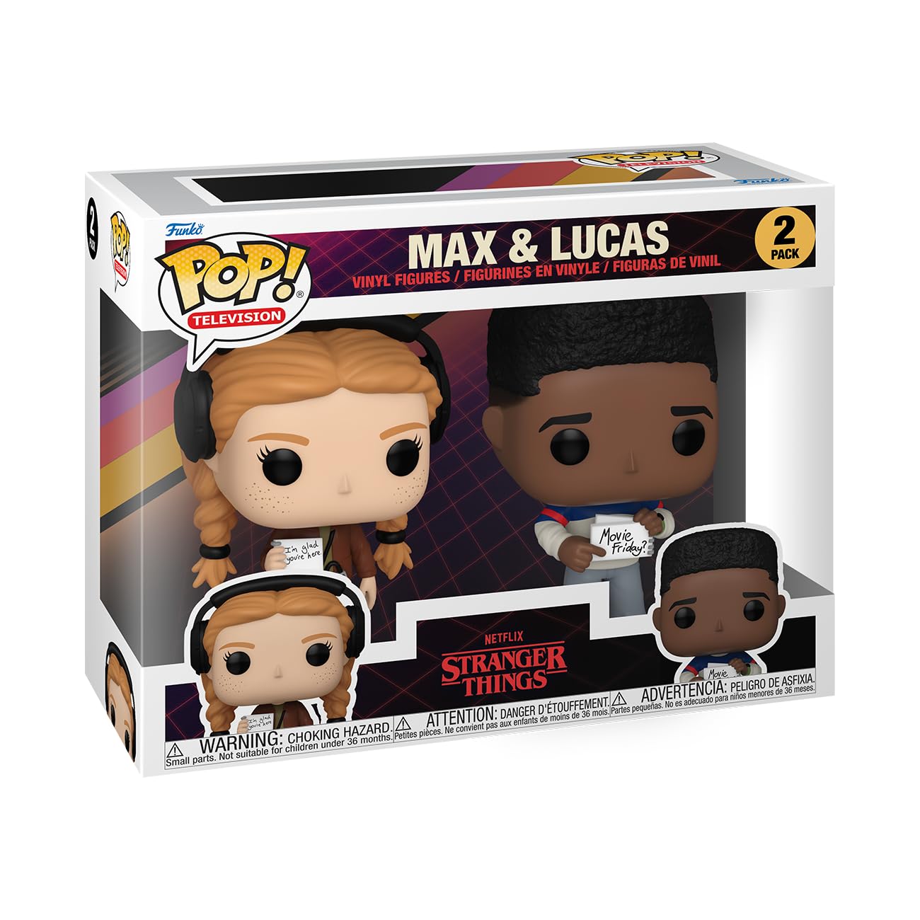 Funko Pop! TV: Stranger Things - Max Mayfield & Lucas 2-Pack Vinyl Figures 9