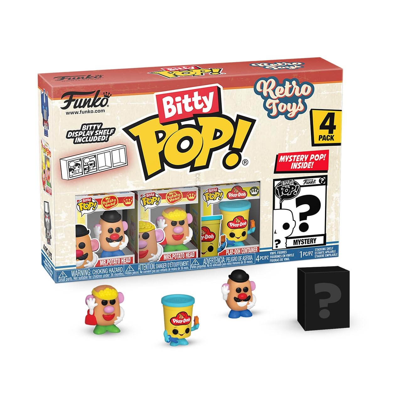 Funko Bitty Pop! Retro Toys - Mr. Potato Head 4PK with Mystery Mini Figure