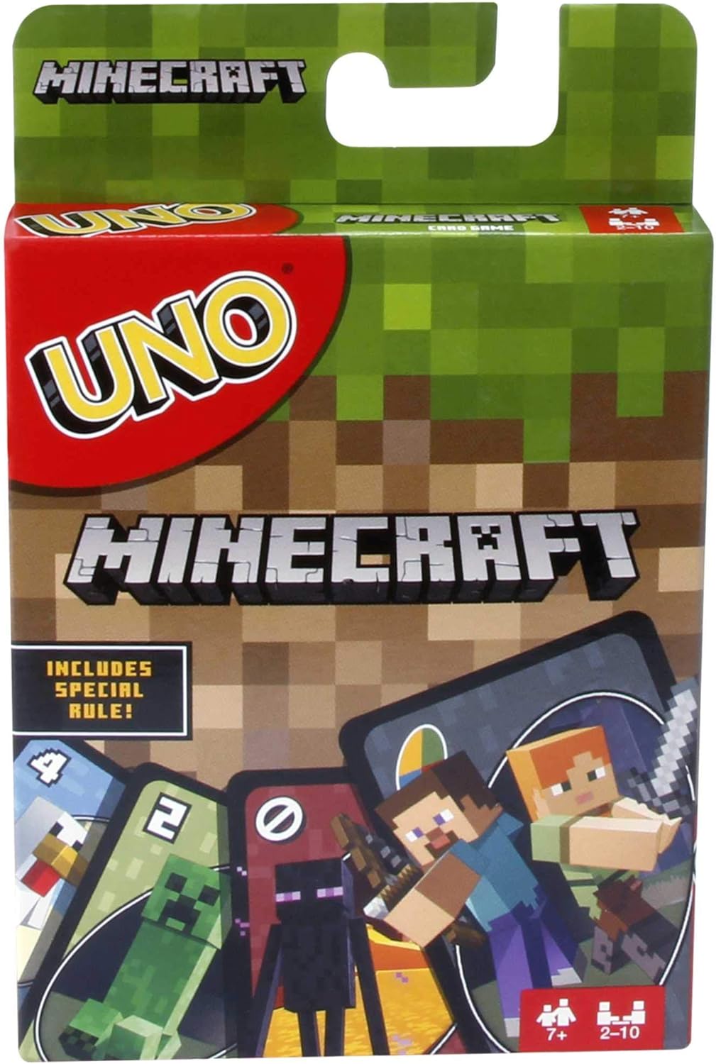 Mattel UNO Minecraft-Kartenspiel, Mehrfarbig