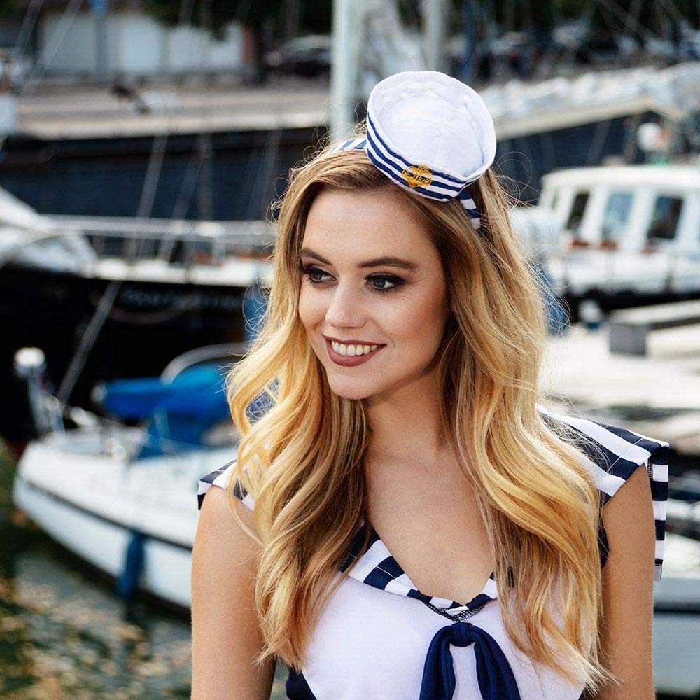 Boland Navy Sailor Tiara Headband - Nautical Party Accessory | One Size