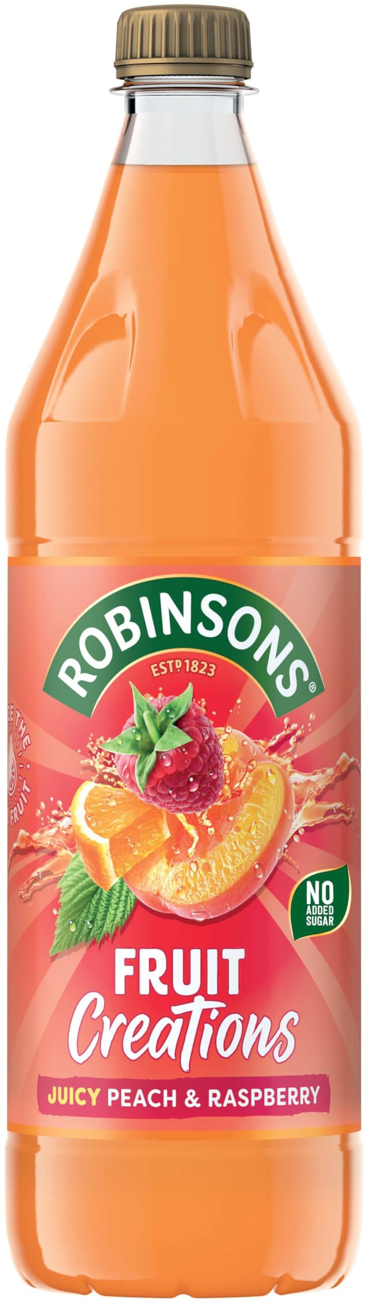 Robinsons Fruit Creations Peach & Raspberry Squash, 1L 4