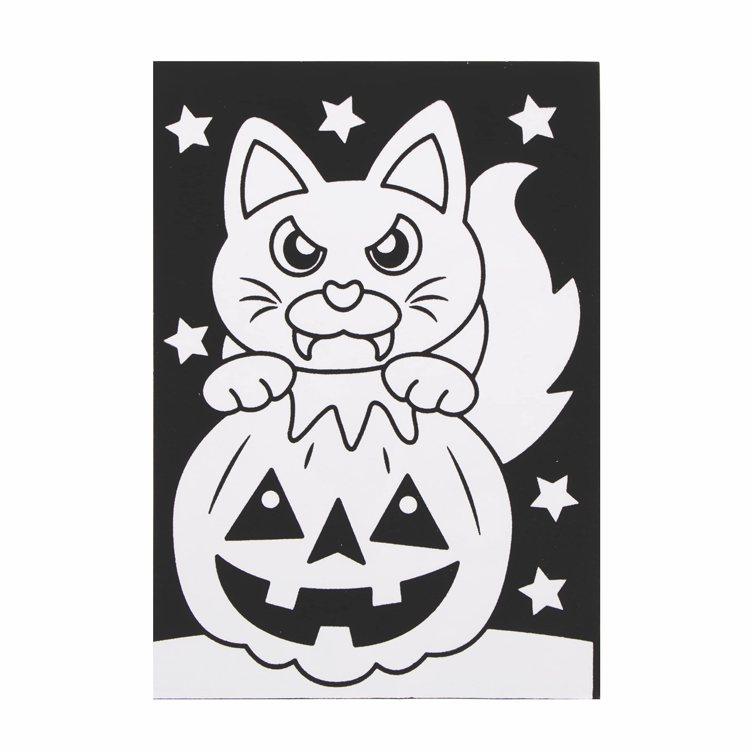 Baker Ross Halloween Colour In Picture Decorations - Pack of 10 Felt Craft Kit 4