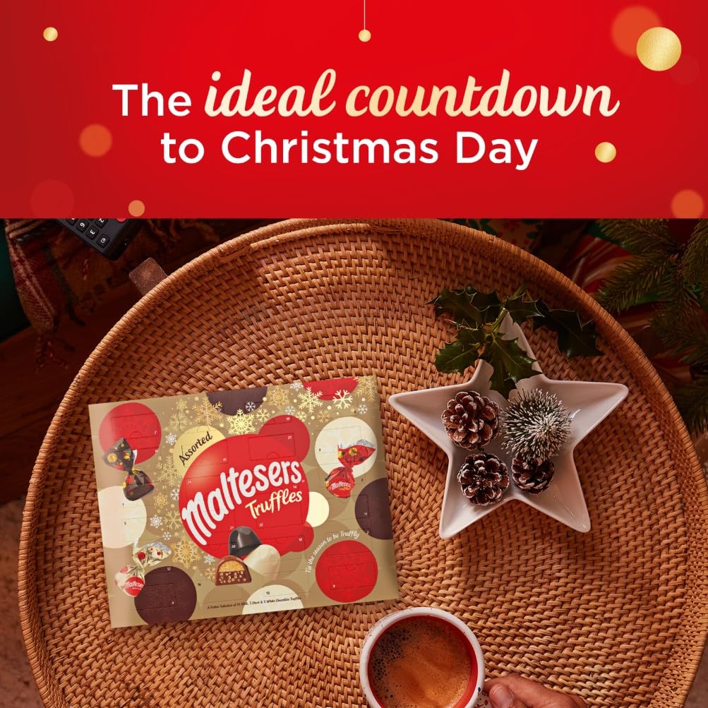 Maltesers Truffles Assorted Chocolate Advent Calendar - 24 Doors with Milk, White & Dark Chocolate 7