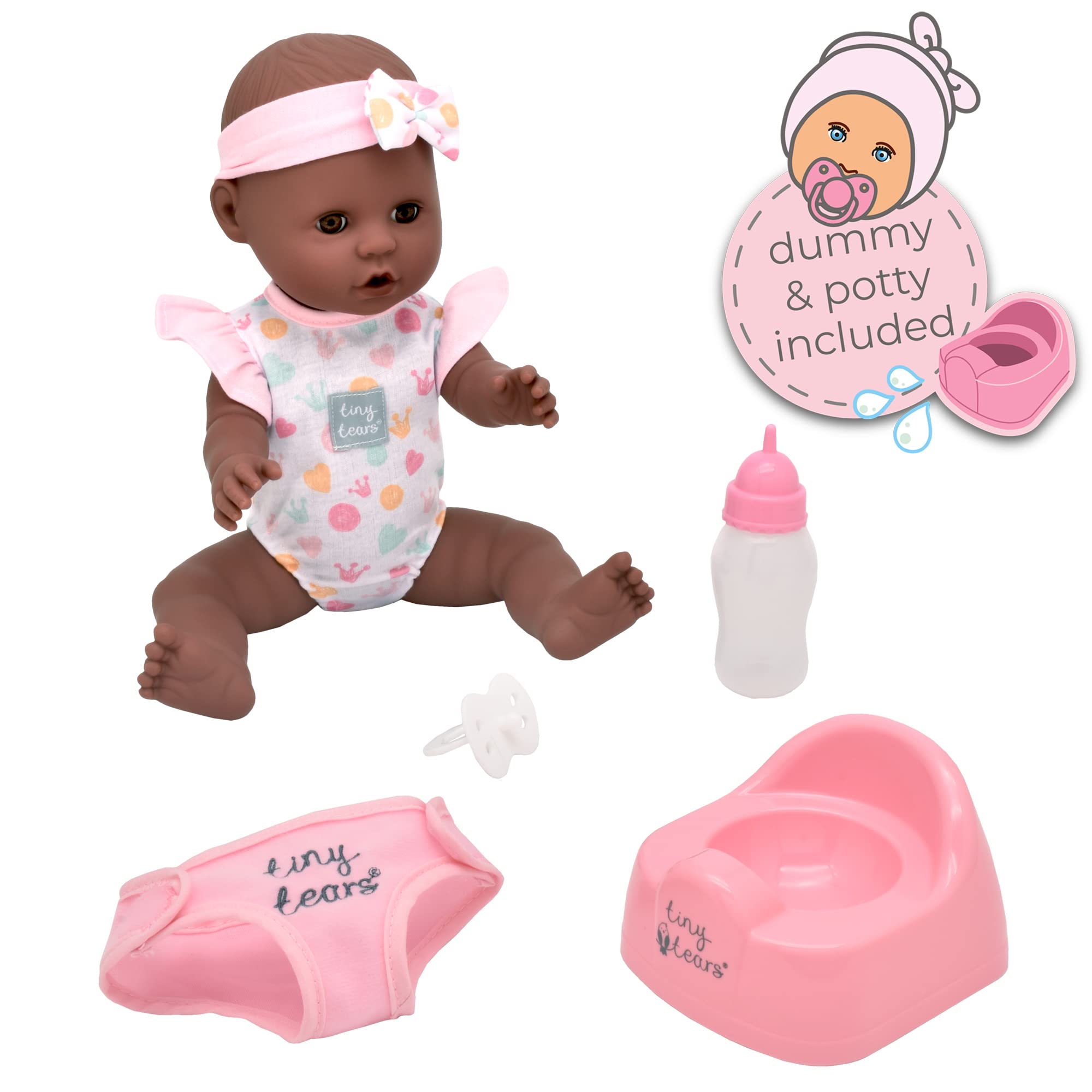 Tiny Tears Baby Classic - 38cm Crying and Wetting Doll with Sleeping Eyes | John Adams 5