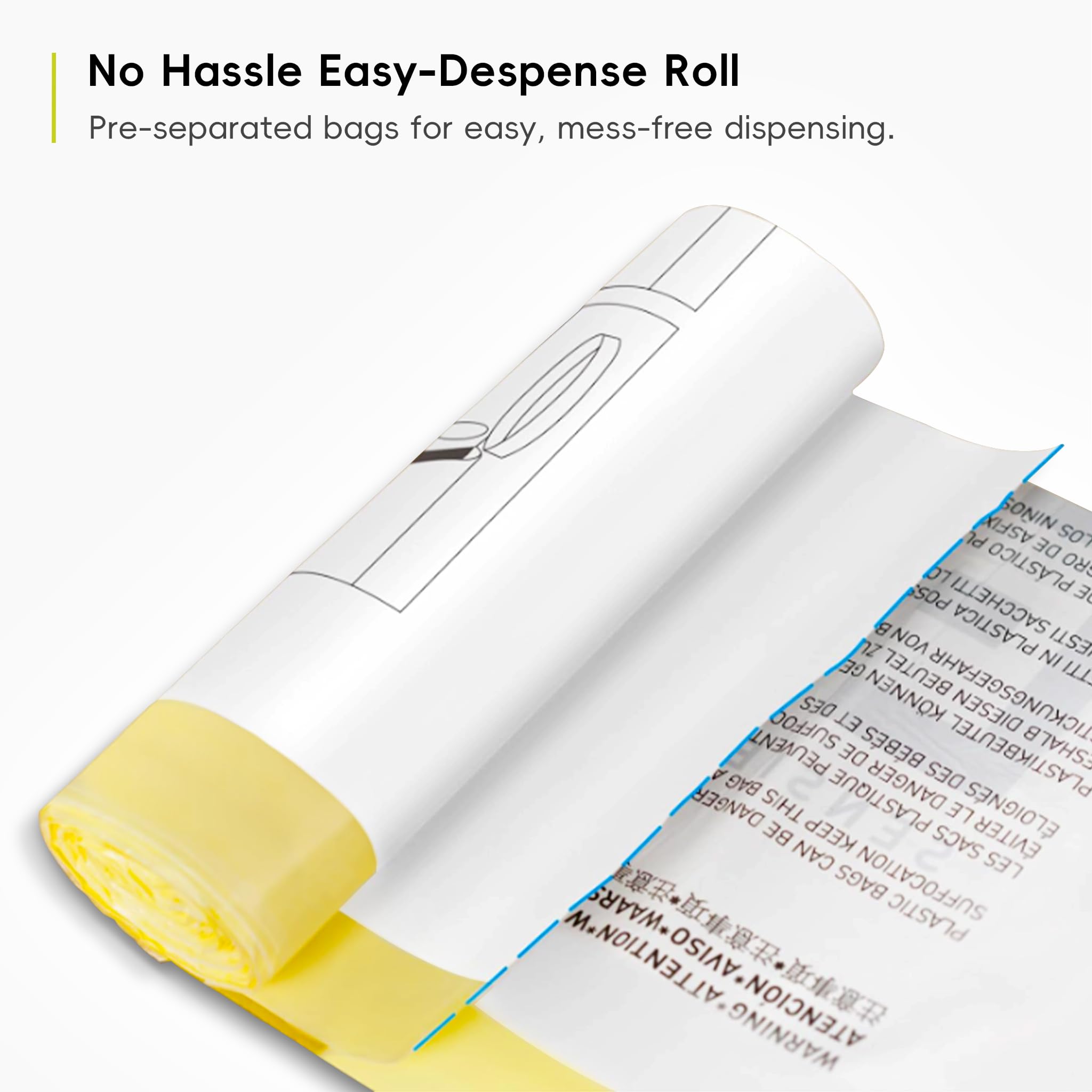 EKO Extra Strong Heavy Duty Drawstring Bin Liners 3-6L - 30 Bags, 36x40cm for Kitchen & Bathroom 8