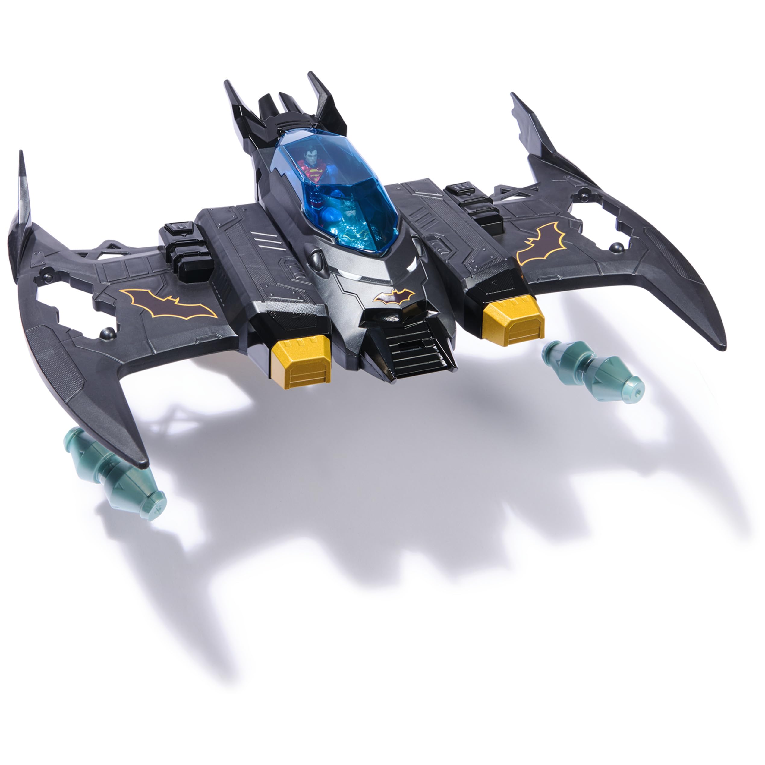 DC Comics Metal Force Transforming Batwing 2-in-1 Playset with Batman & Superman Figures 4