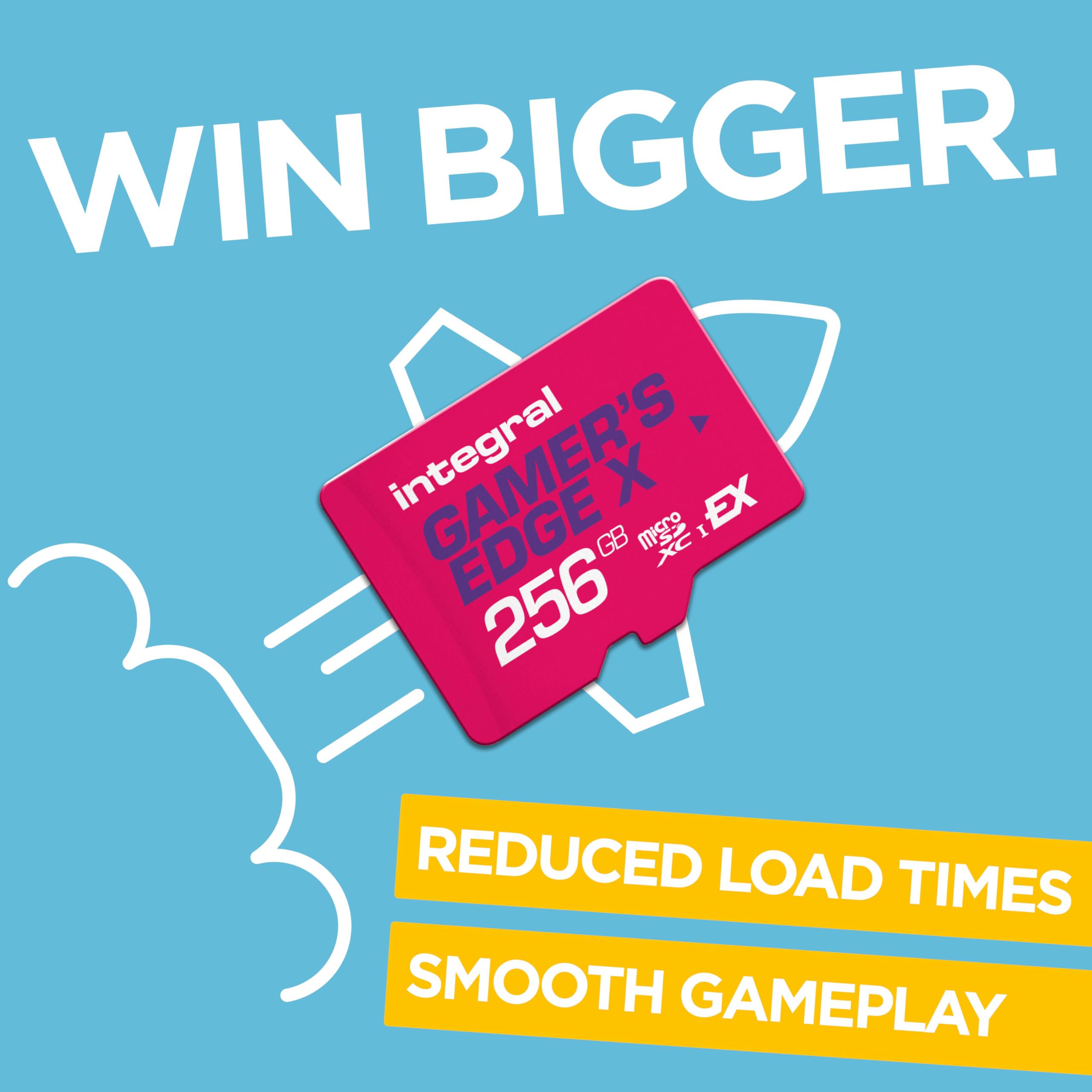 Integral 256GB Gamer's Edge X Micro SD Express Card for Nintendo Switch 2, 890MB/s Read, 750MB/s Write, A2, NVMe PCIe 3