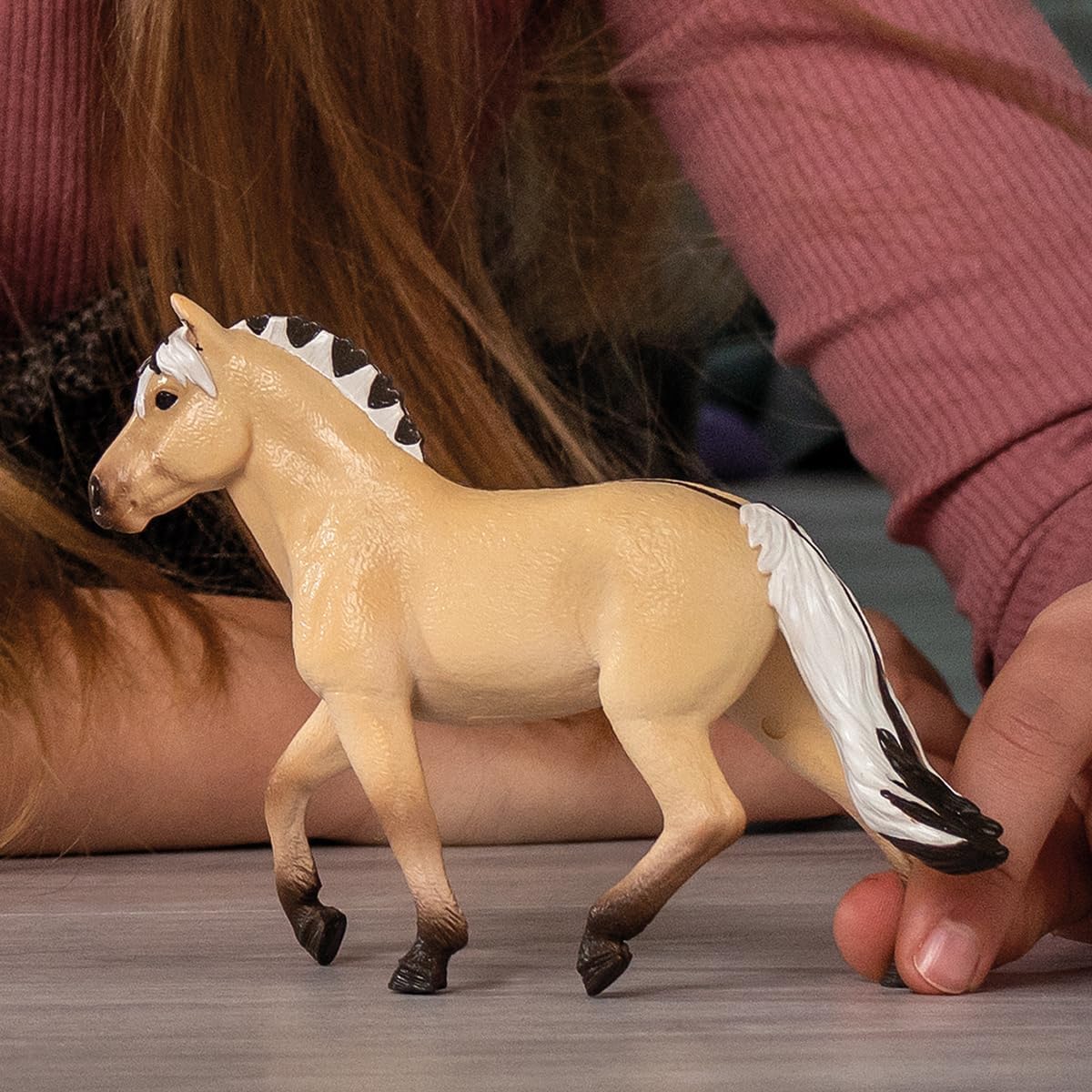 SCHLEICH Norwegian Fjord Horse Mare Figure 13980 | Ages 3+ | Cream 3