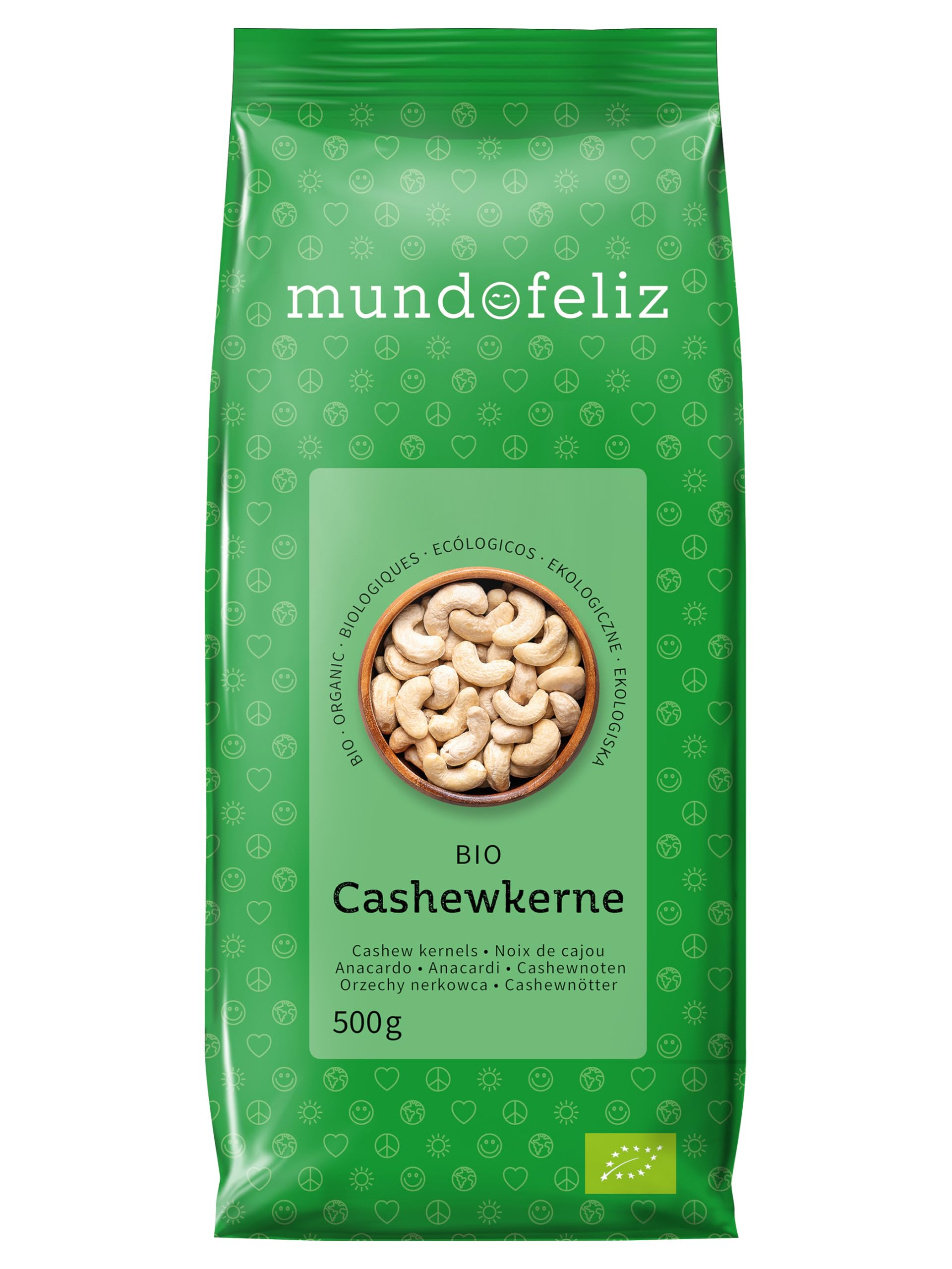 Mundo Feliz Bio ganze Cashewnüsse 2 x 500 g
