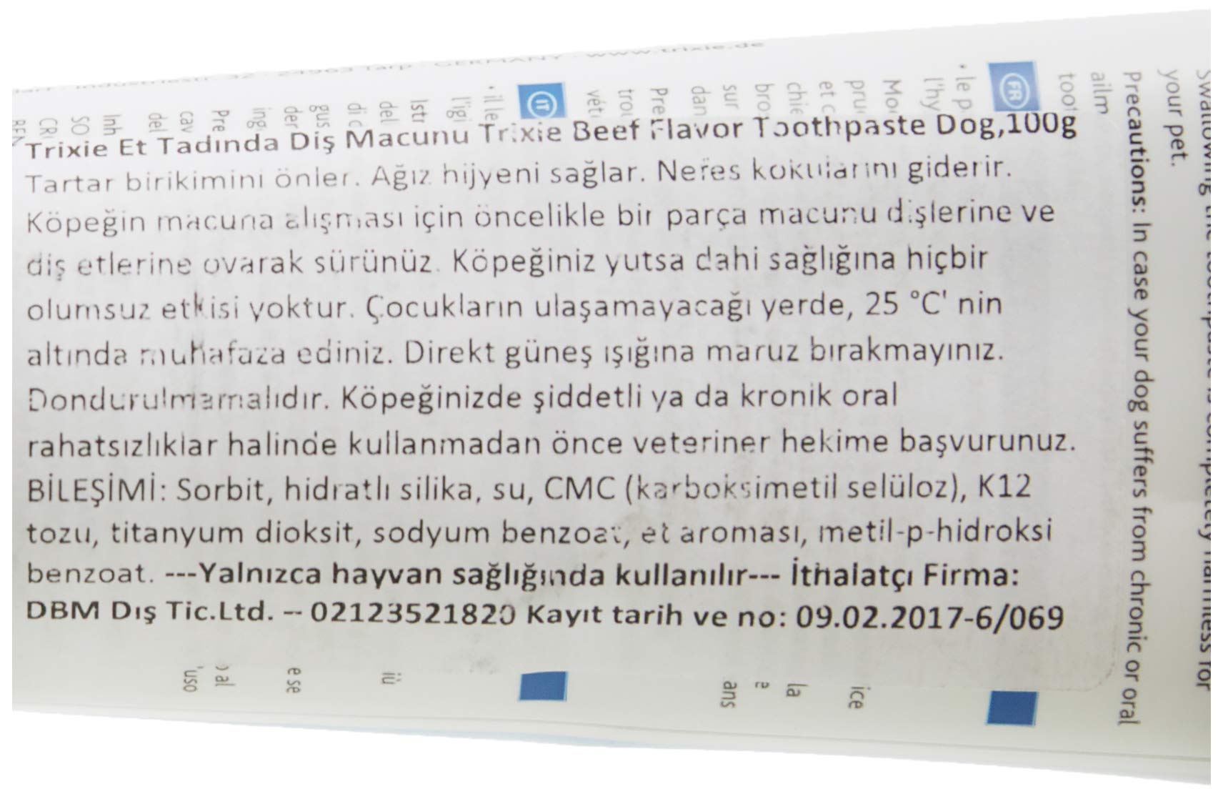 TRIXIE Dog & Cat Toothpaste with Beef Flavour - Freshens Breath | Gluten Free | 100 g 3