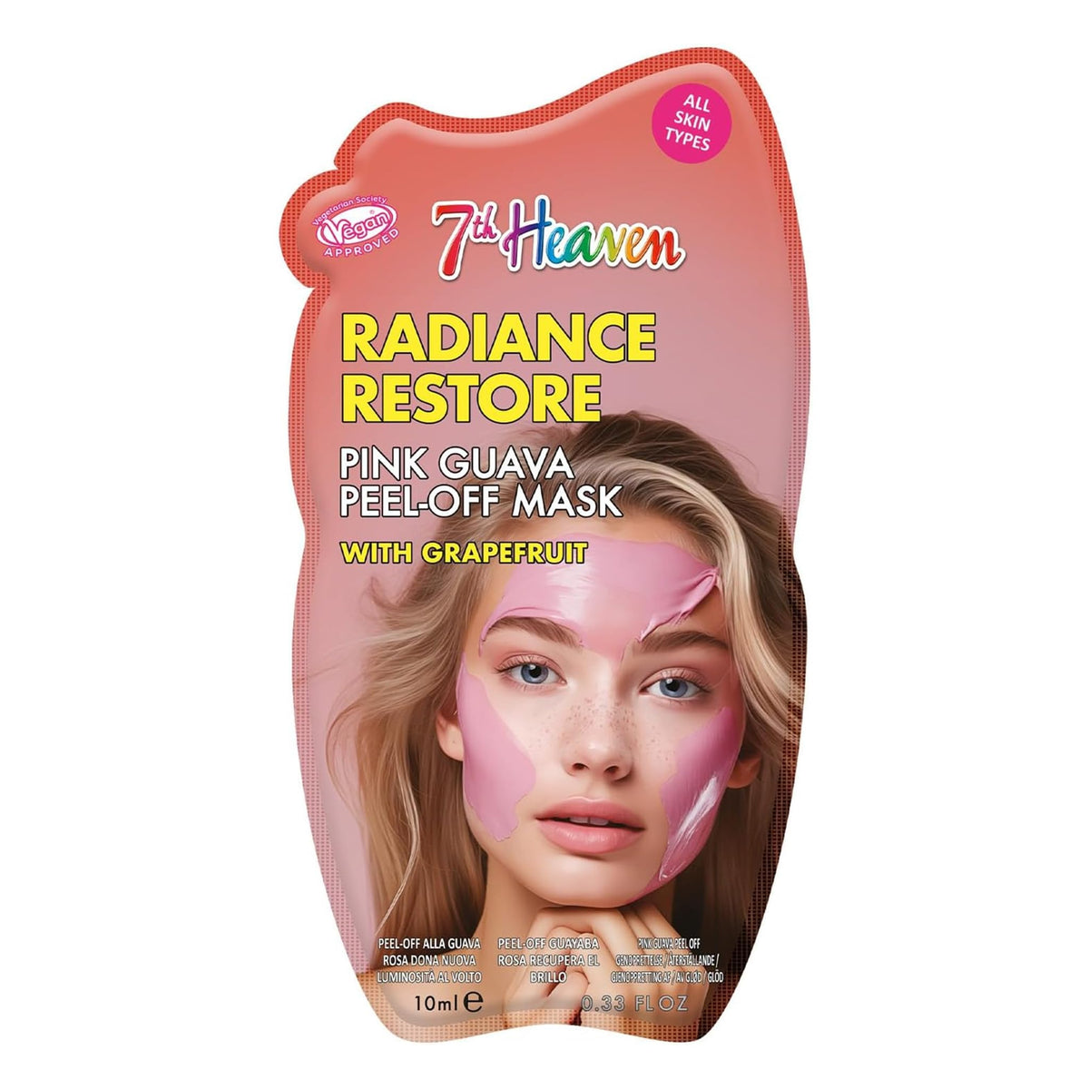 7th Heaven Pink Guava Peel-Off Face Mask with Grapefruit - 10 ml