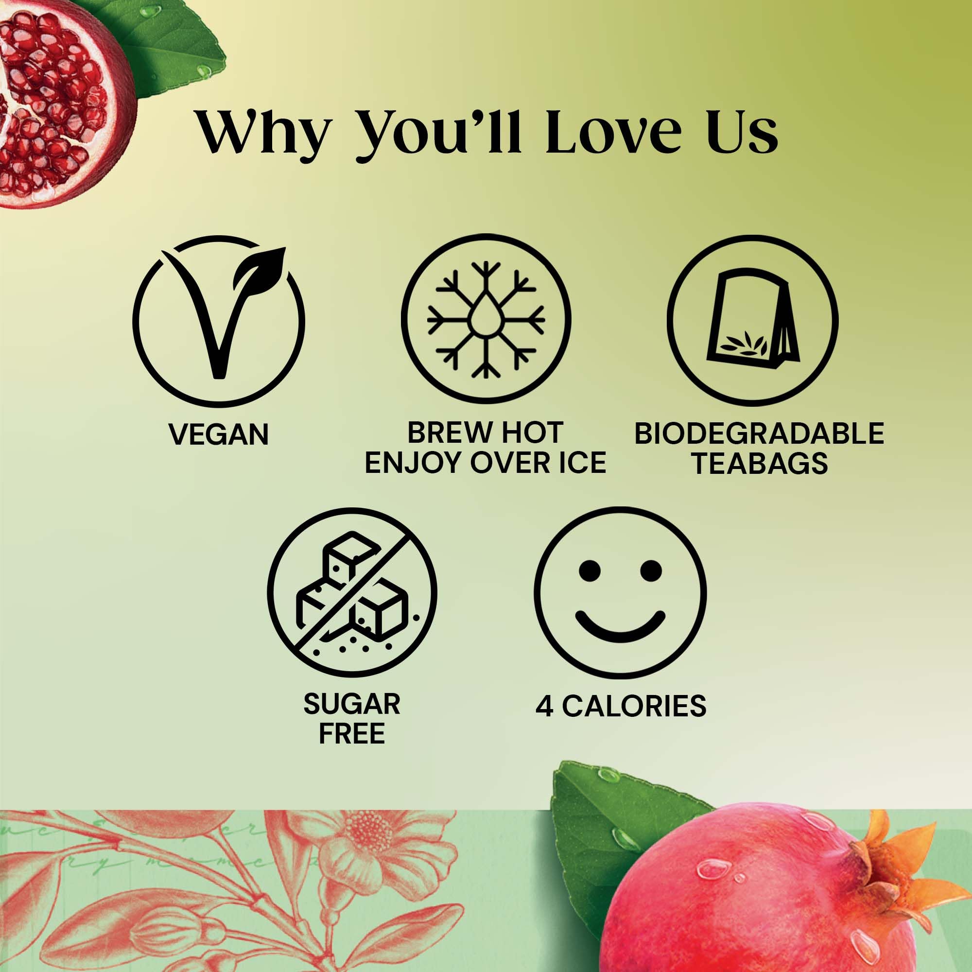 Twinings Green Tea & Pomegranate 80 Tea Bags (Multipack of 4 x 20 Bags) 4