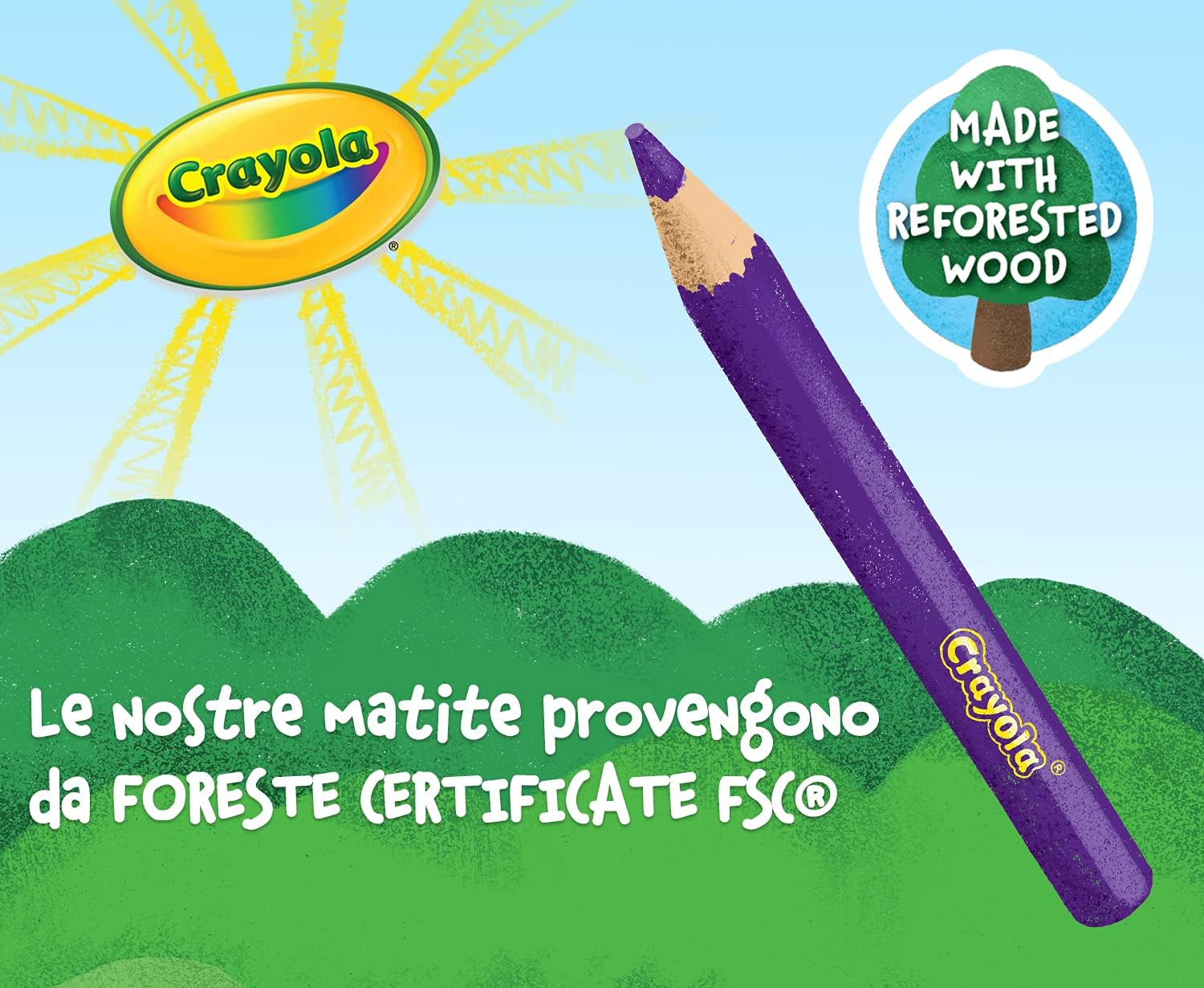 Crayola 24 Buntstifte – vorgespitzter Künstlerbedarf für Kinder 3