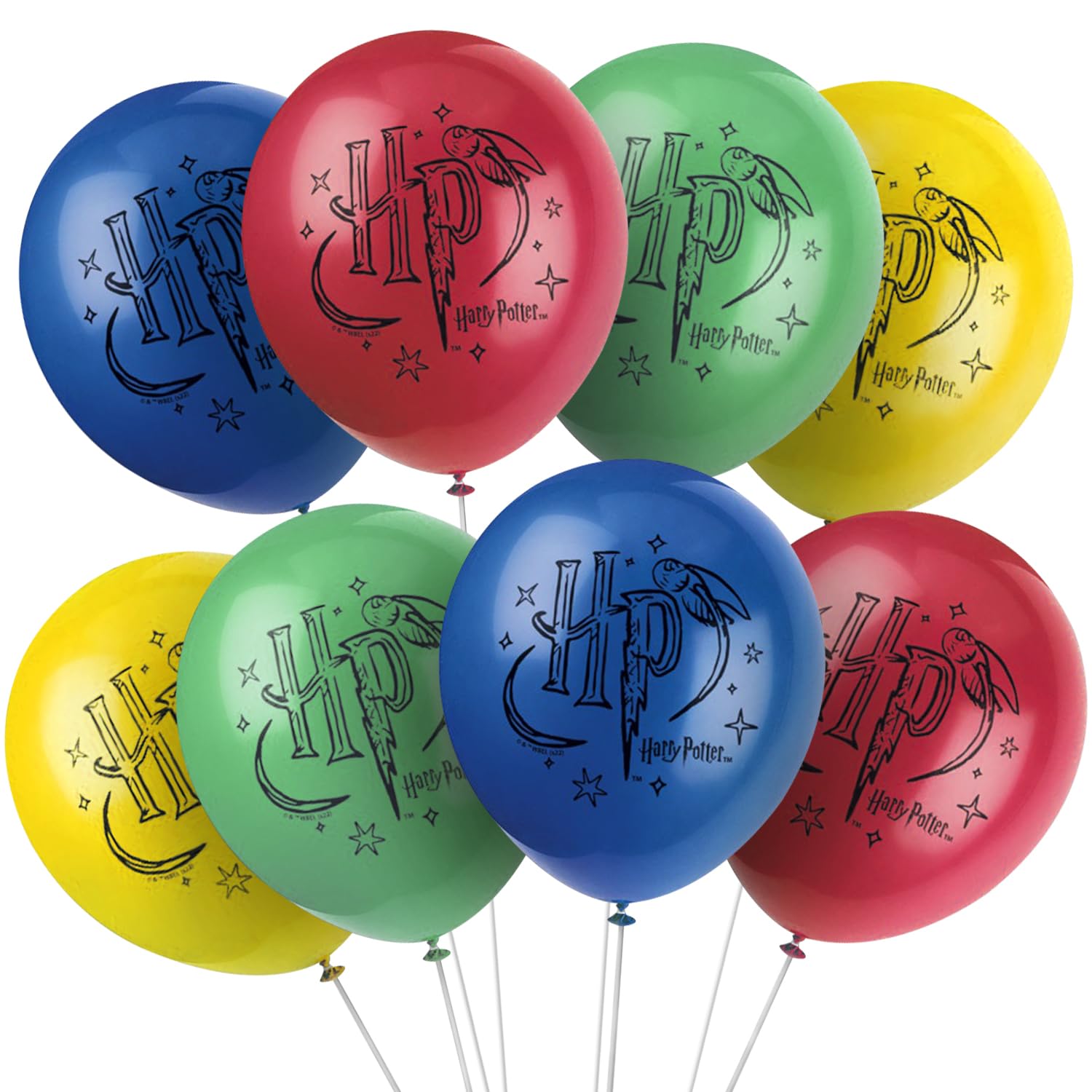 Unique Harry Potter Latex Balloons - 30 cm Party Decorations - Pack of 8