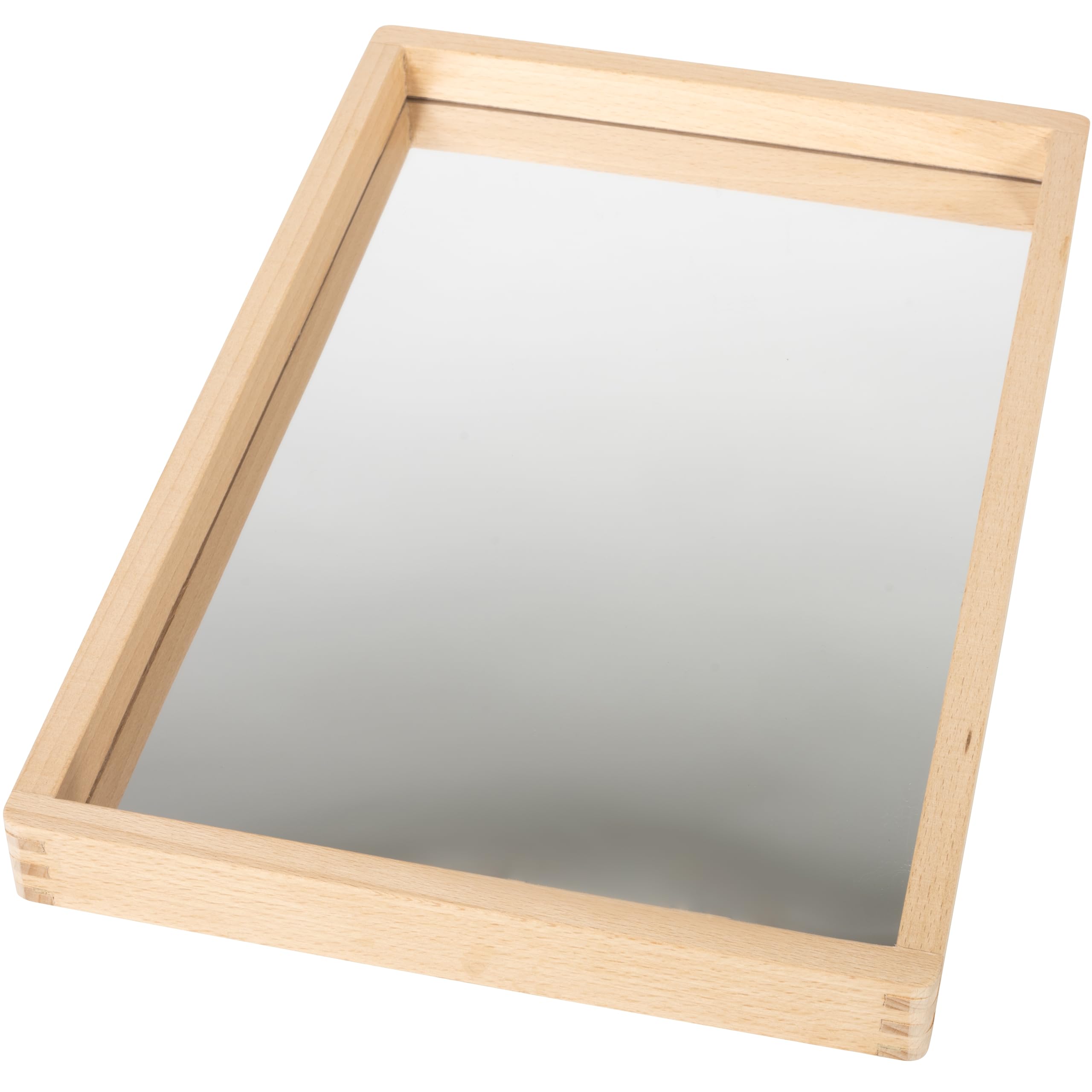 TickiT Small Wooden Mirror Tray - Child-Sized Reflective Sensory Play Tray