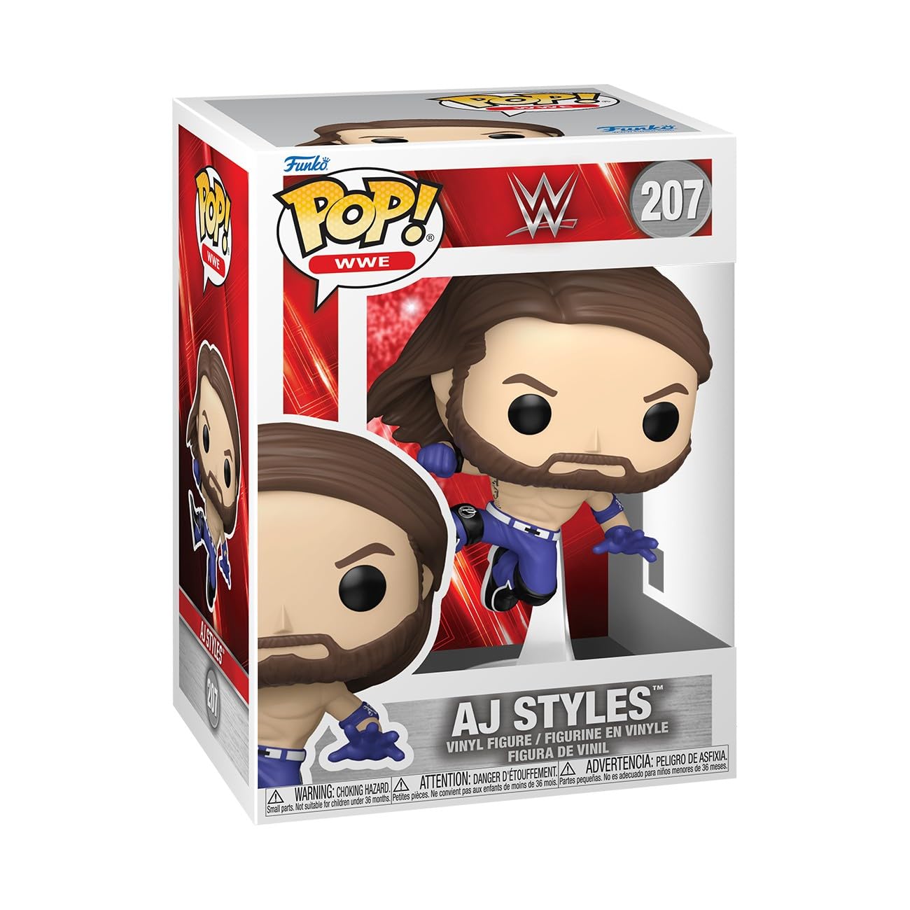Funko A.J. Styles Chibi Figure - 3.75 Inches Vinyl Collectible | Model 90539