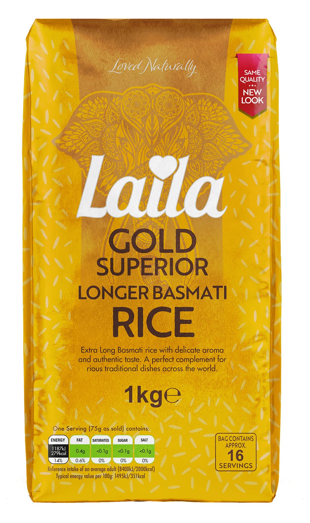 LAILA - Gold Basmati Rice Extra Long Grain 1kg