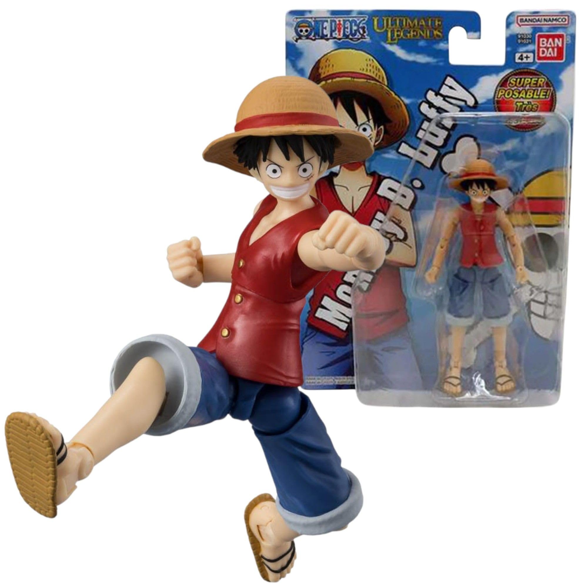 BANDAI Ultimate Legends Luffy Action Figure - 12.5cm Posable Figure with Accessories | Standard Edition 1
