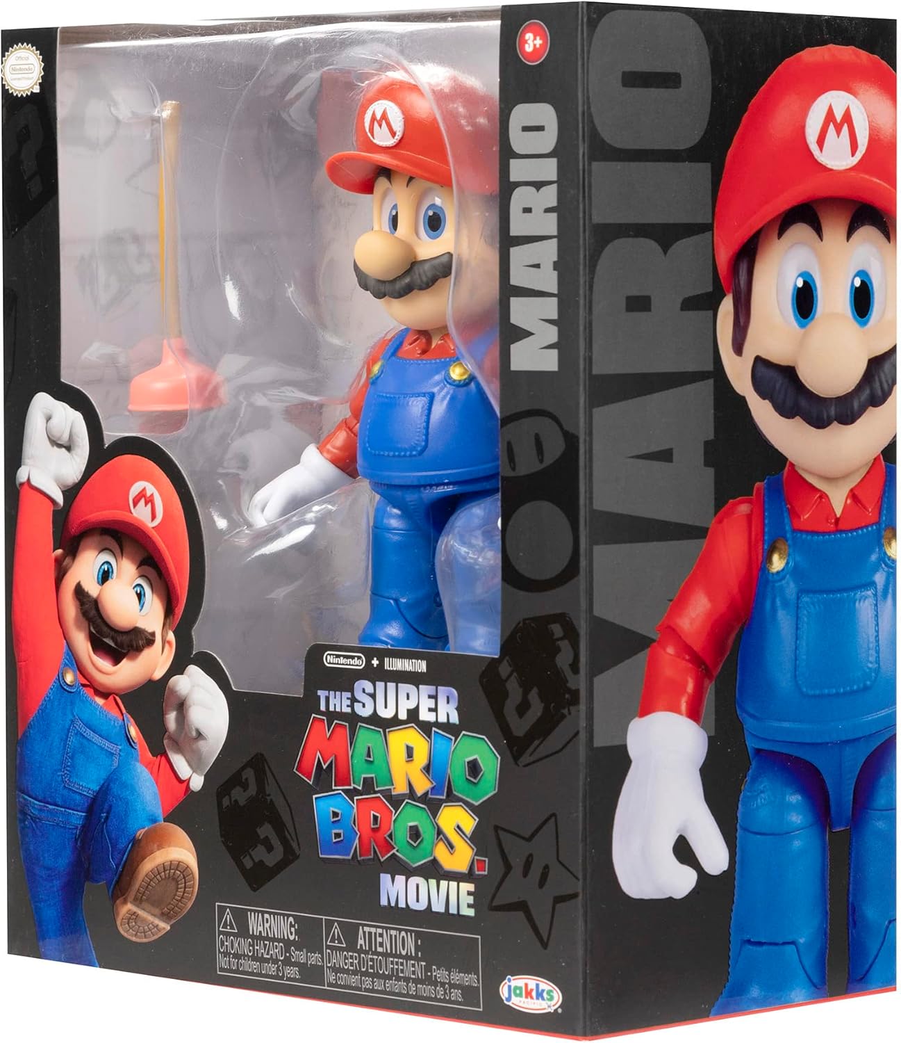 The Super Mario Bros. Movie - 5" Mario Action Figure with Plunger Accessory 7