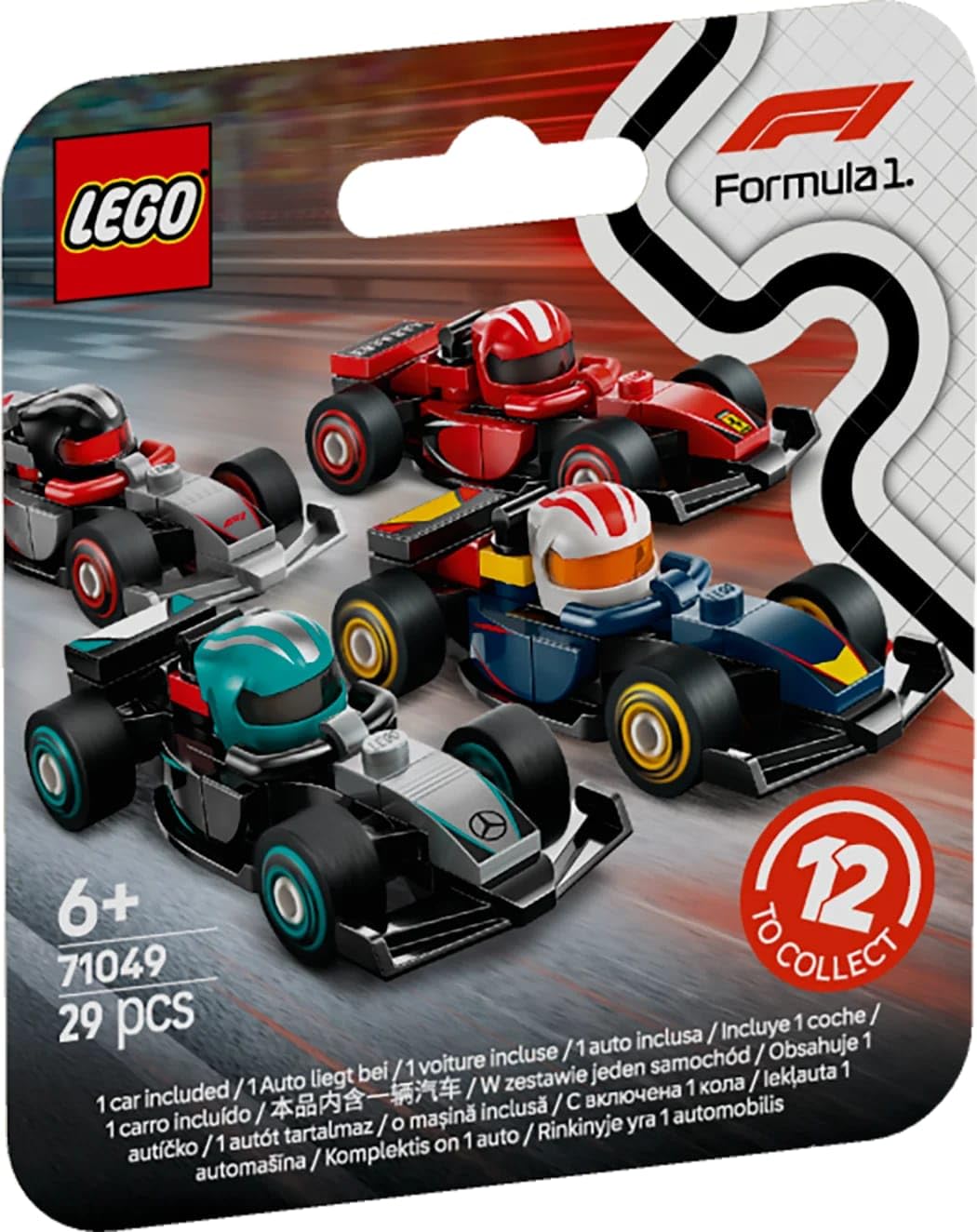 LEGO F1 Rennwagen zum Sammeln – 1 von 12 Mini-Baumodellen mit beweglichen Rädern für Kinder ab 6 Jahren 9