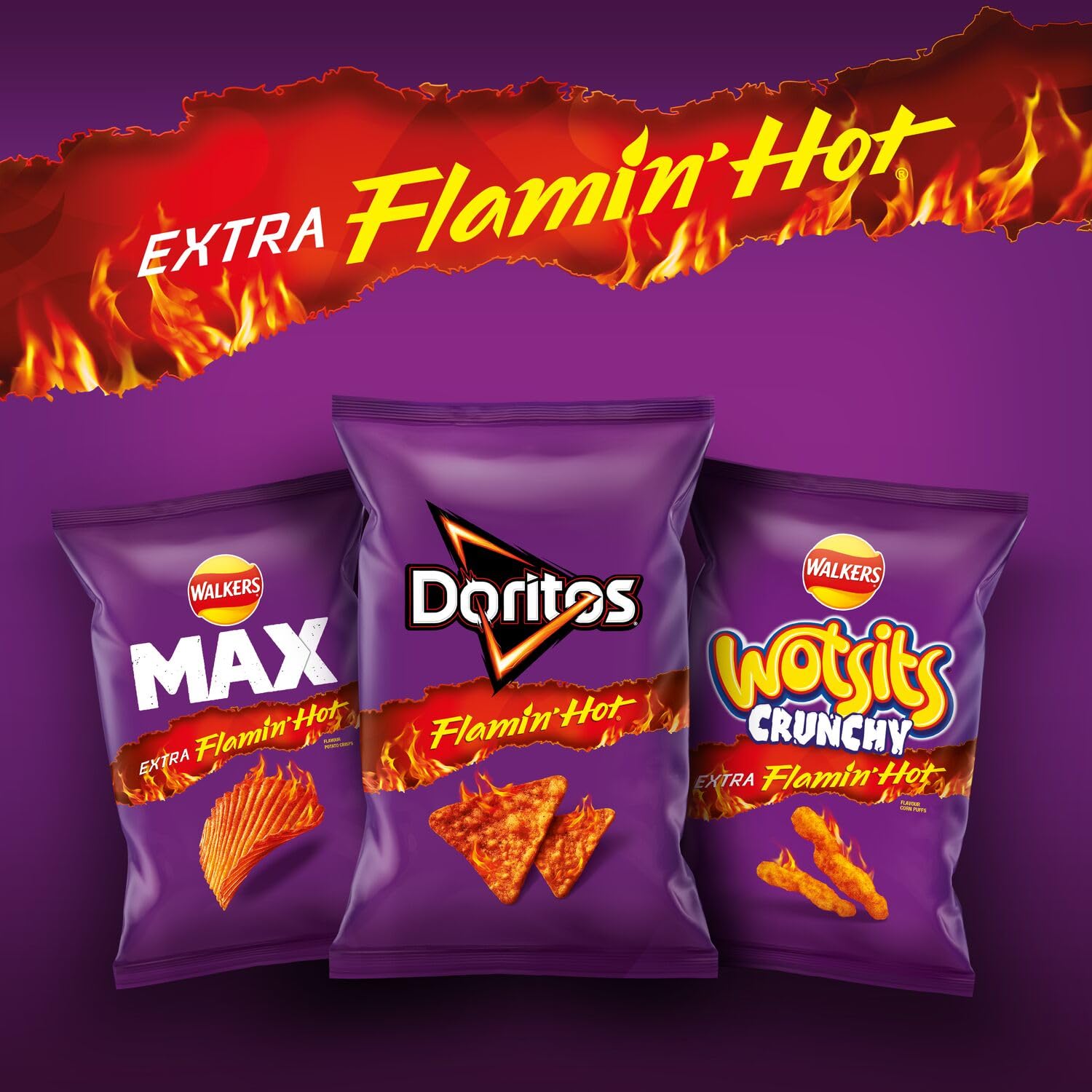 Doritos enhanced Flamin' Hot Sharing Bag Tortilla Chips 9x163g