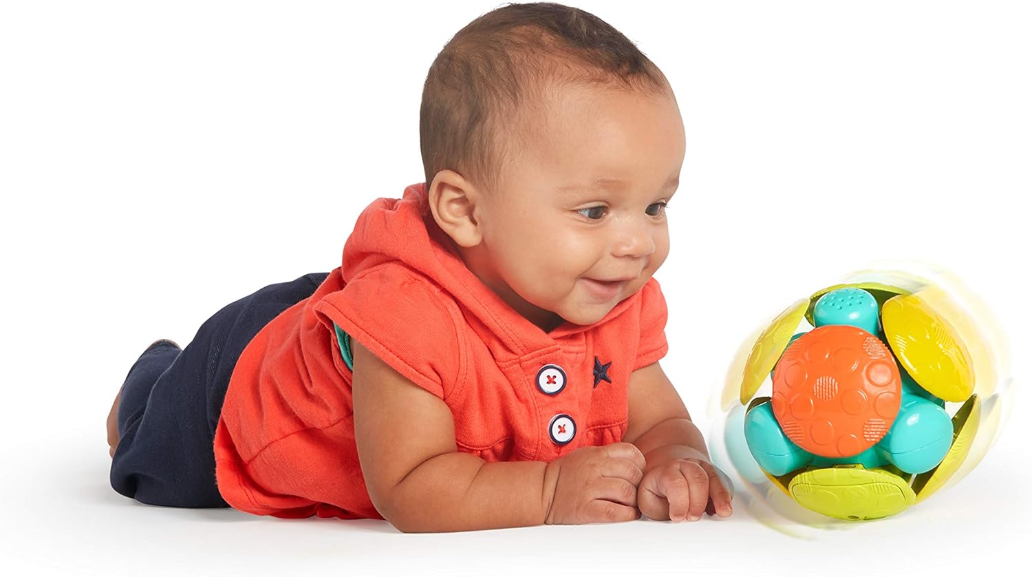 Bright Starts Wobble Bobble Ball - Interactive Chase Toy for Babies 3