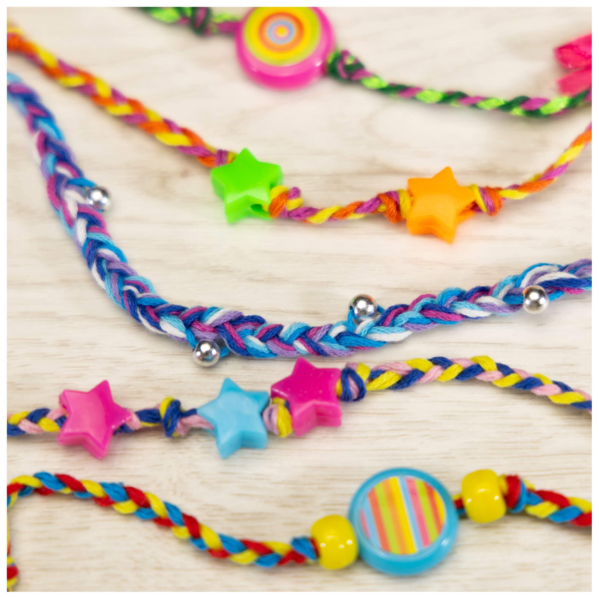 Galt Toys Friendship Bracelets Craft Kit - Plaited & Woven Bracelet Making for Kids Ages 7+ 7