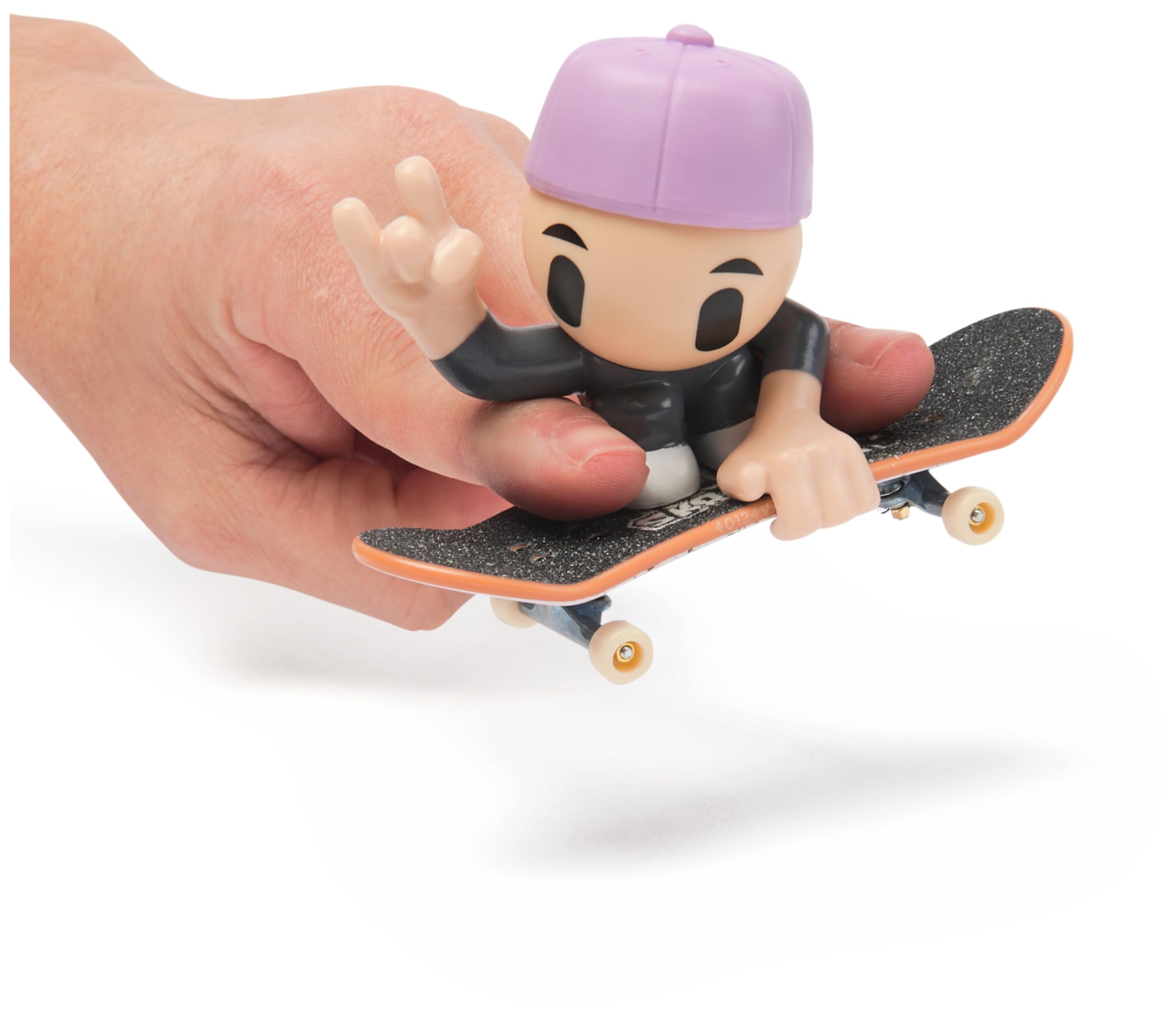 Tech Deck Sk8 Crew Fingerboard with Assistive Figure - Collectible Skateboard Toy for Kids 5+ 6