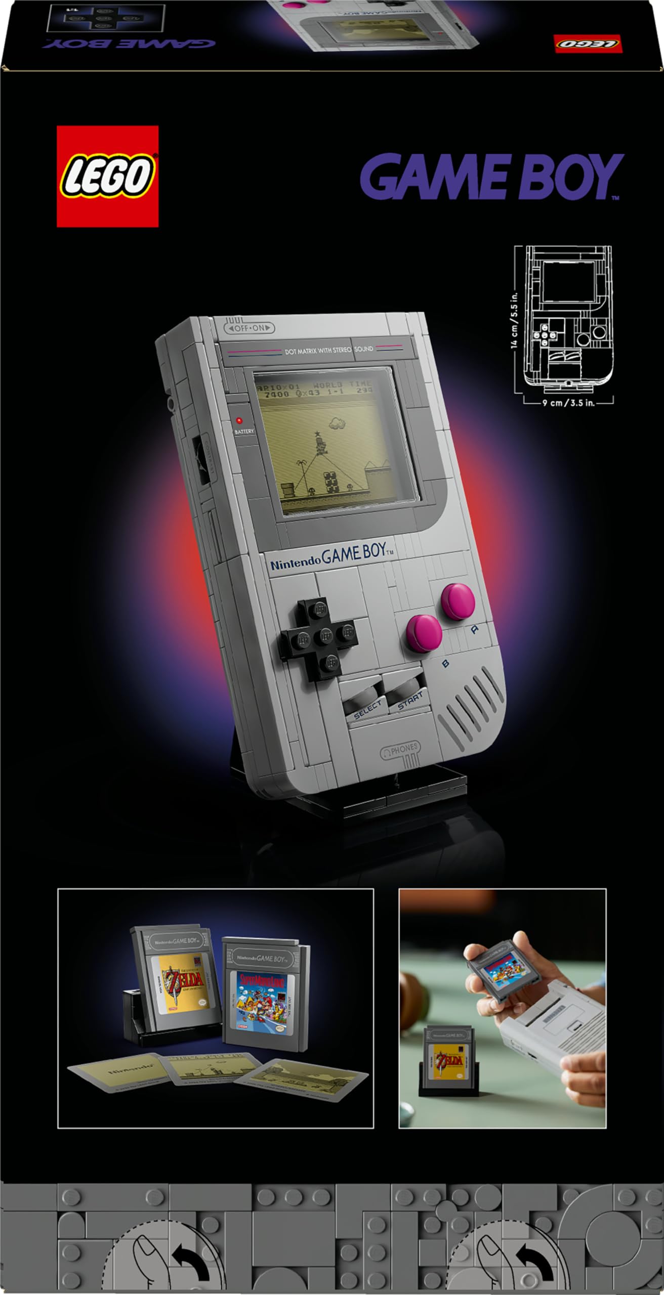 LEGO Super Mario Game Boy Bauset 72046 – Nintendo-Ausstellungsmodell für Erwachsene 9