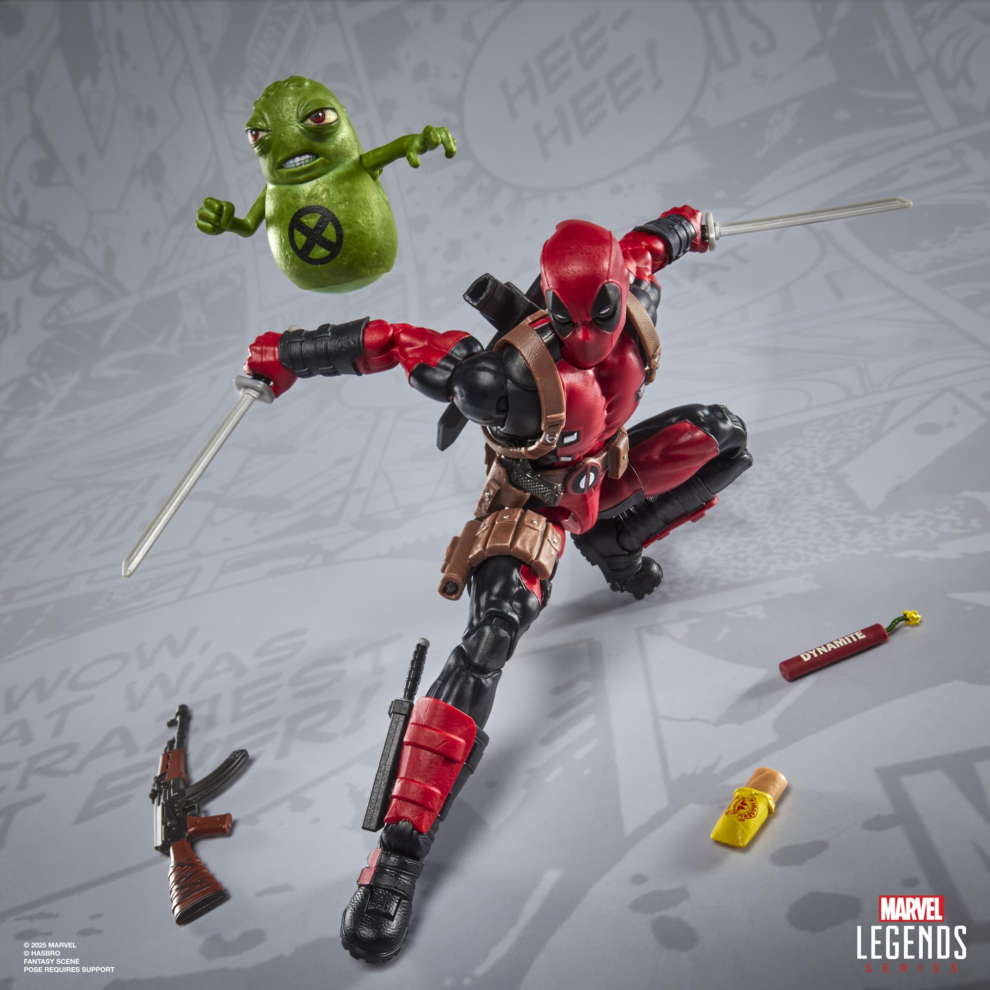 Marvel Legends Maximum Series Deadpool Action Figure with Doop - 6 Inch Collectible with 24 Accessories 5