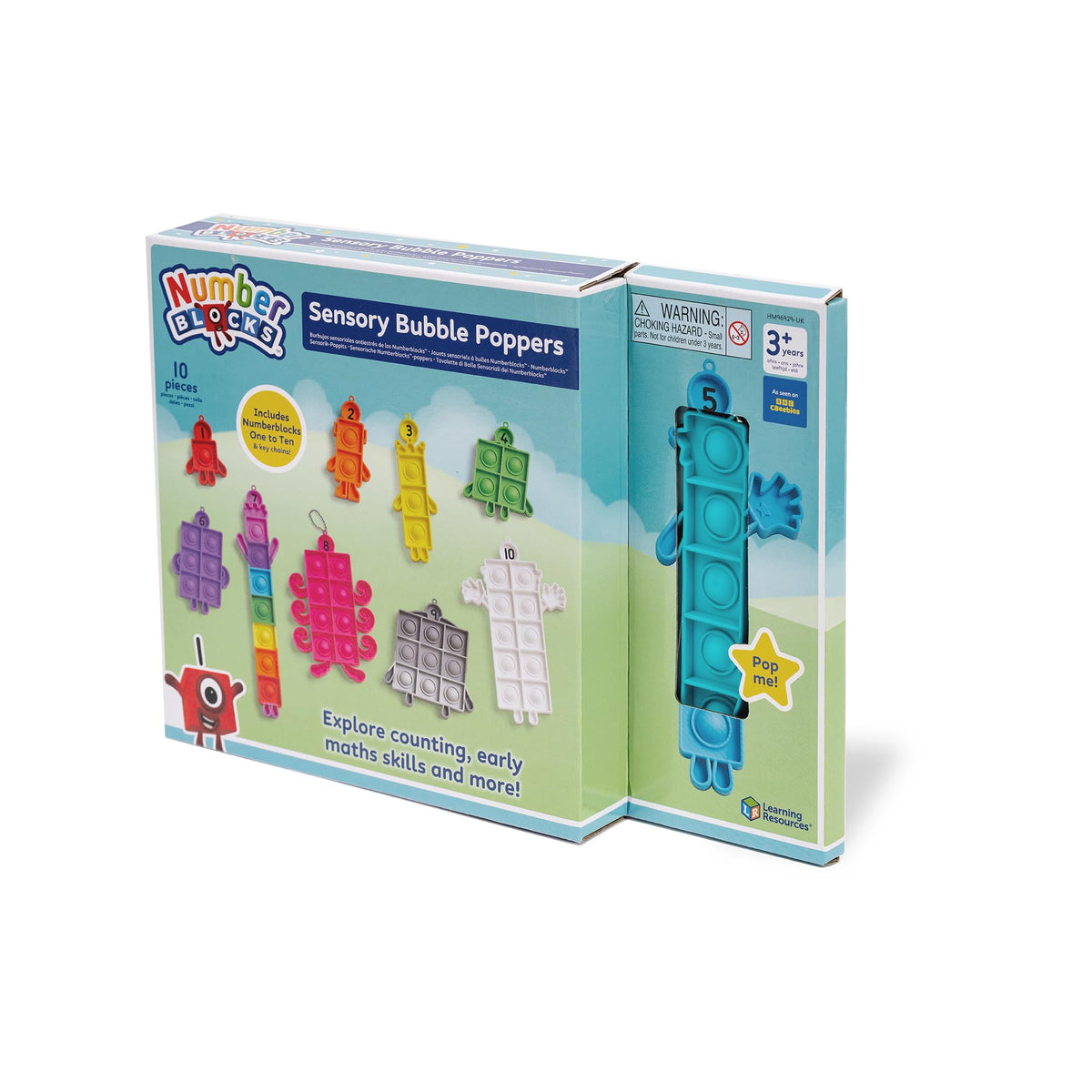 Learning Resources Numberblocks One to Ten Sensory Bubble Poppers - Fidget Toy, Counting Skills, Fine Motor Development 4