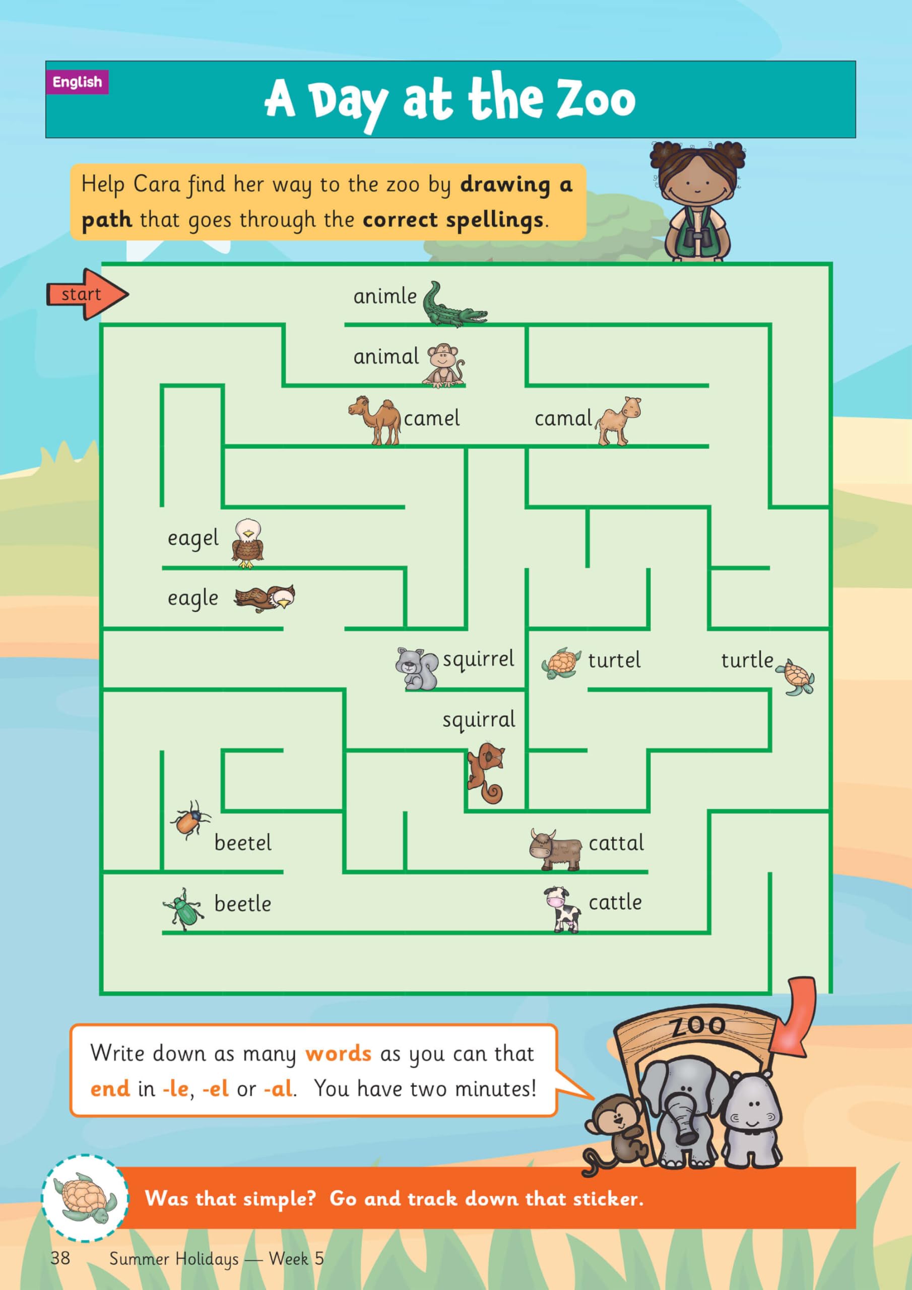 CGP Summer Holidays Activity Workbook - Year 2 to Year 3 Transition | 64 Pages | English 4