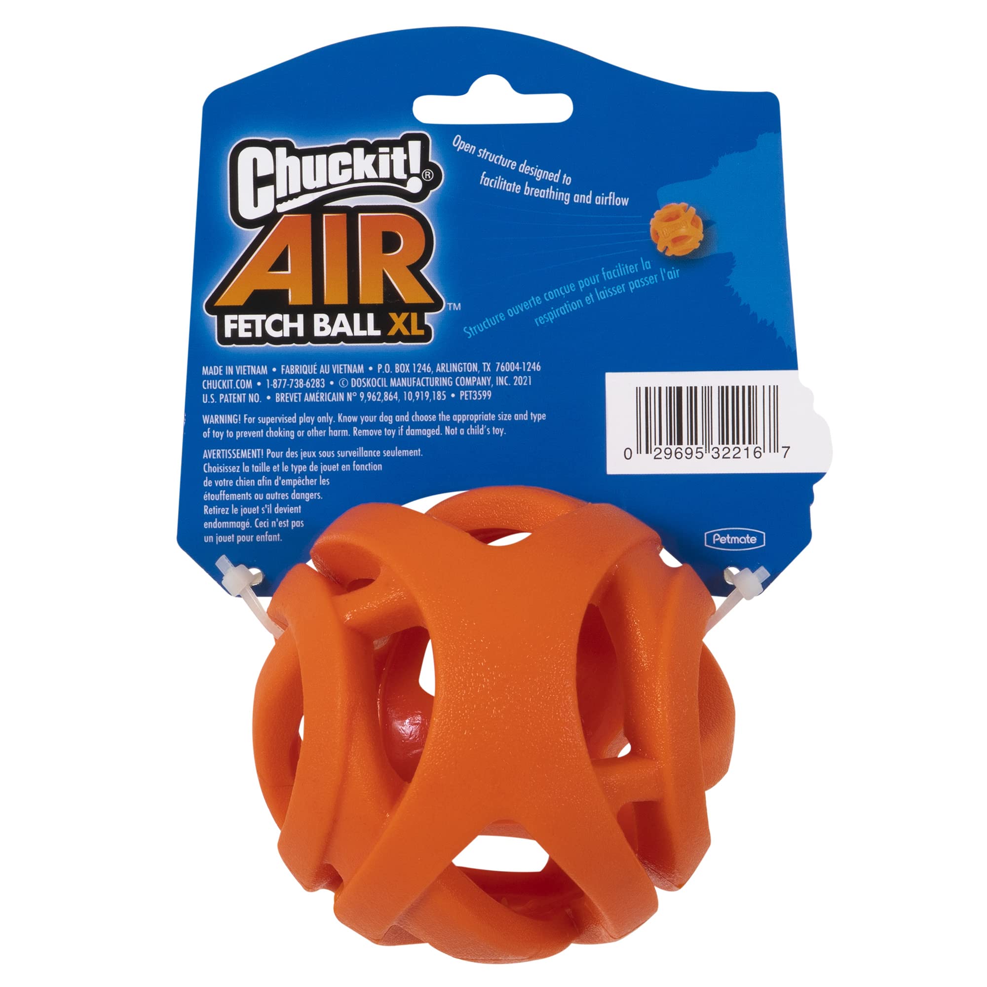 Chuckit! Air Fetch Dog Ball - Lightweight Rubber Toy | XL Size (9.1cm) | Launcher Compatible 3