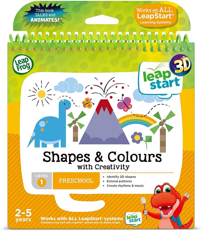 LeapFrog 460503 Shapes and Colours Activity Book - Educational Learning for Ages 2-5