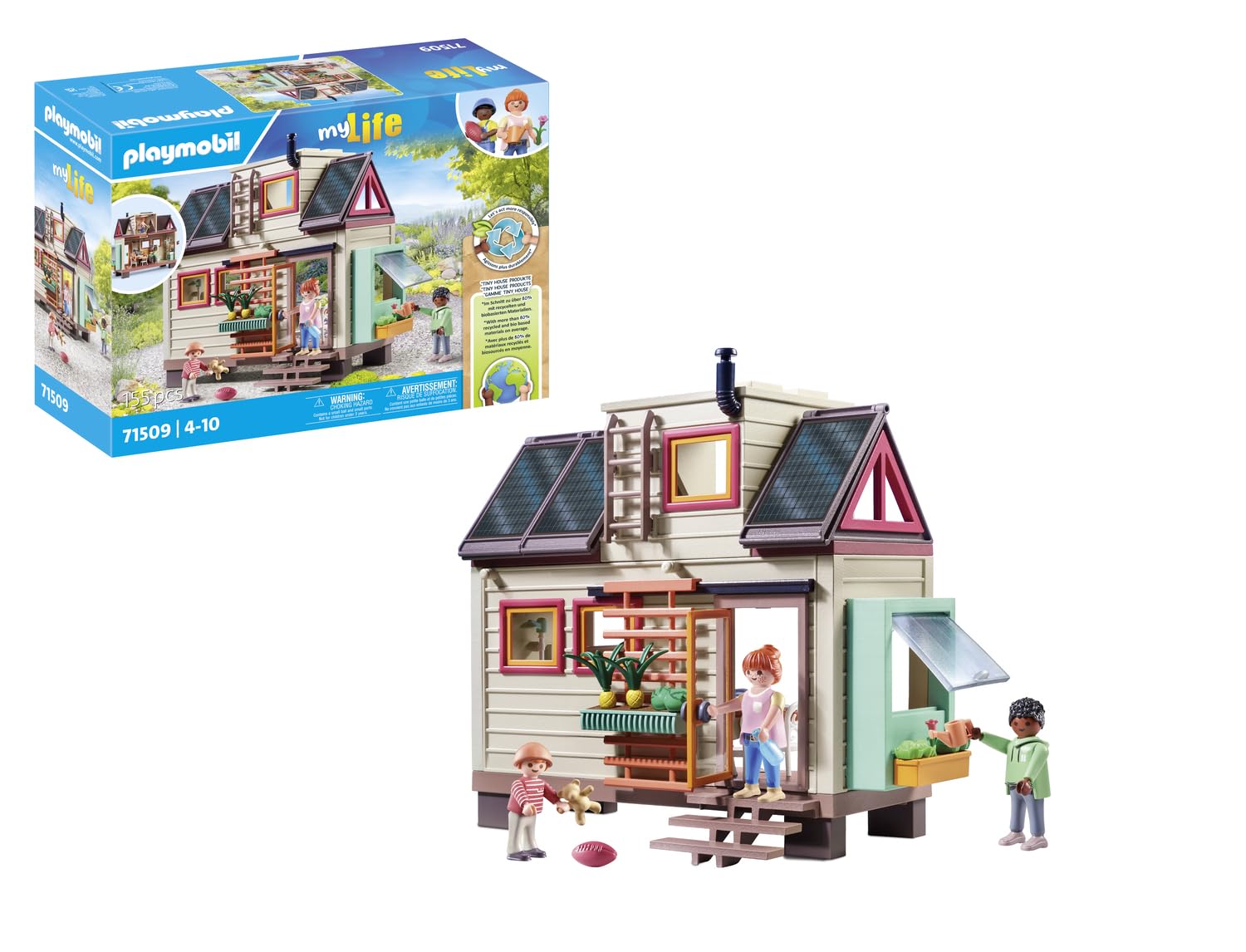 Playmobil Tiny House Playset - 160-Piece Detailed Home with Figures & Accessories for Ages 4+ 1