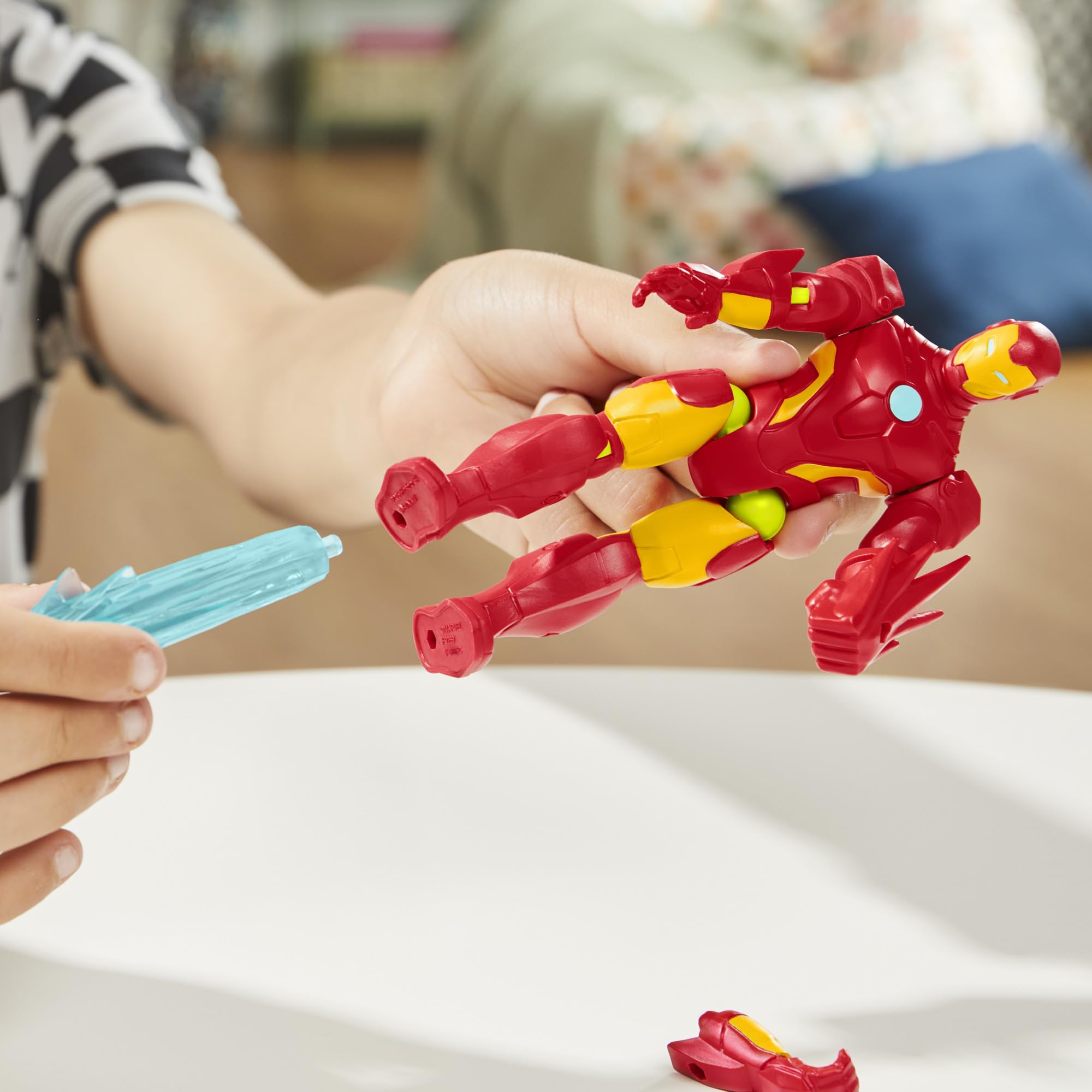 Marvel Press MixMashers Iron Man Action Figure - 5-inch Scale, Mix & Match Parts | Ages 4+ 7