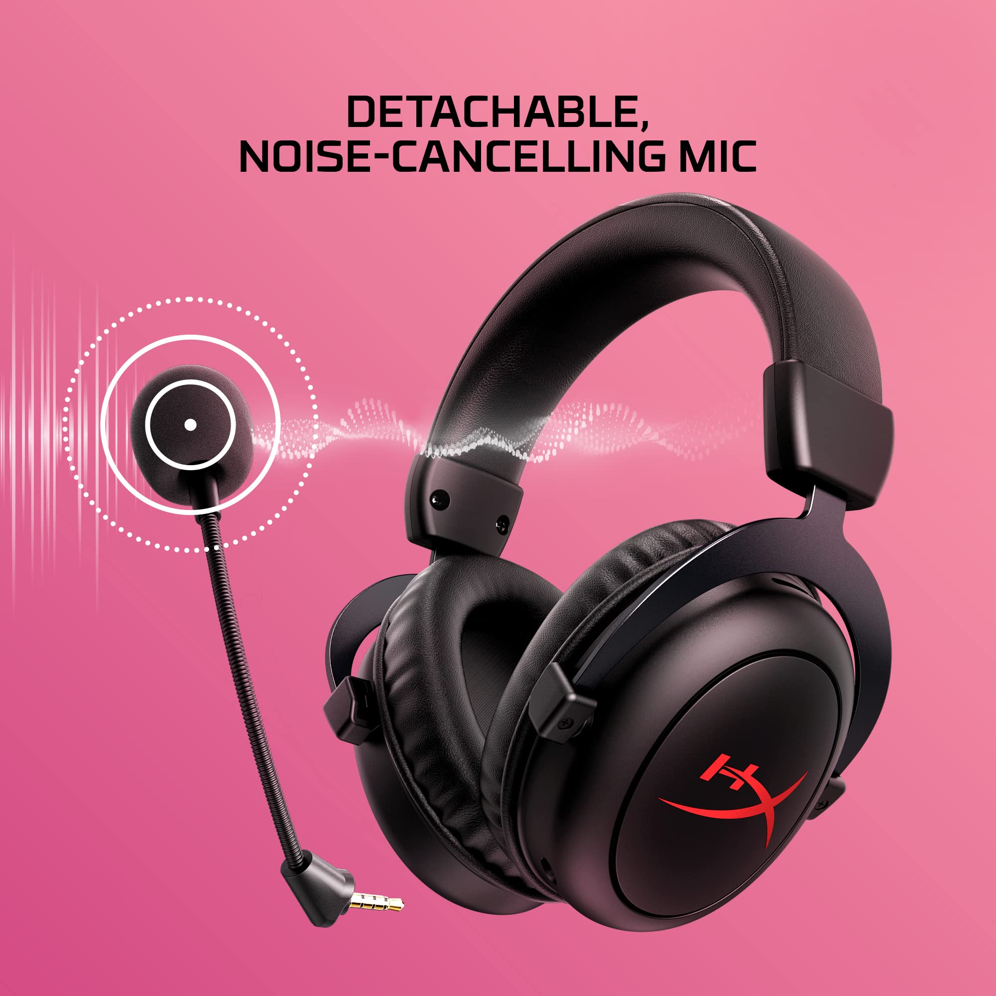 HyperX Cloud II Core Wireless – Gaming-Headset für PC mit DTS Headphone:X Spatial Audio 3
