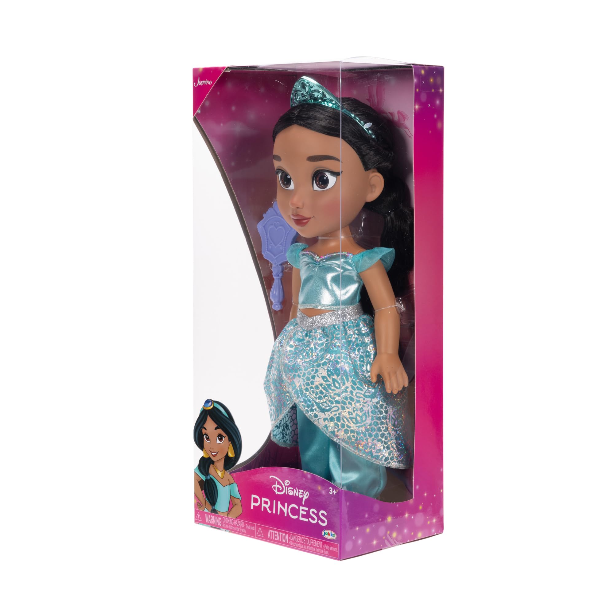 Disney Princess Jasmine Fashion Doll - 14" with Shimmery Platinum Holofoil Jumpsuit & Royal Reflection Eyes 5