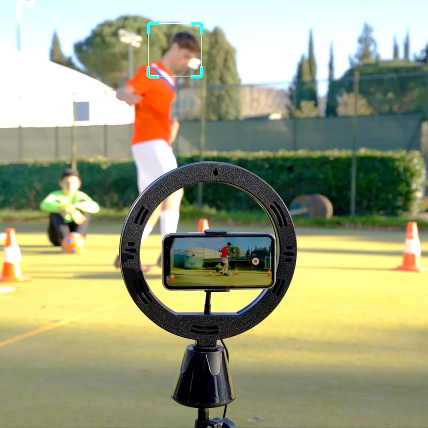 Studio Creator 360 Video Maker Kit - Motion Tracking LED Ring Light with Green Screen 9